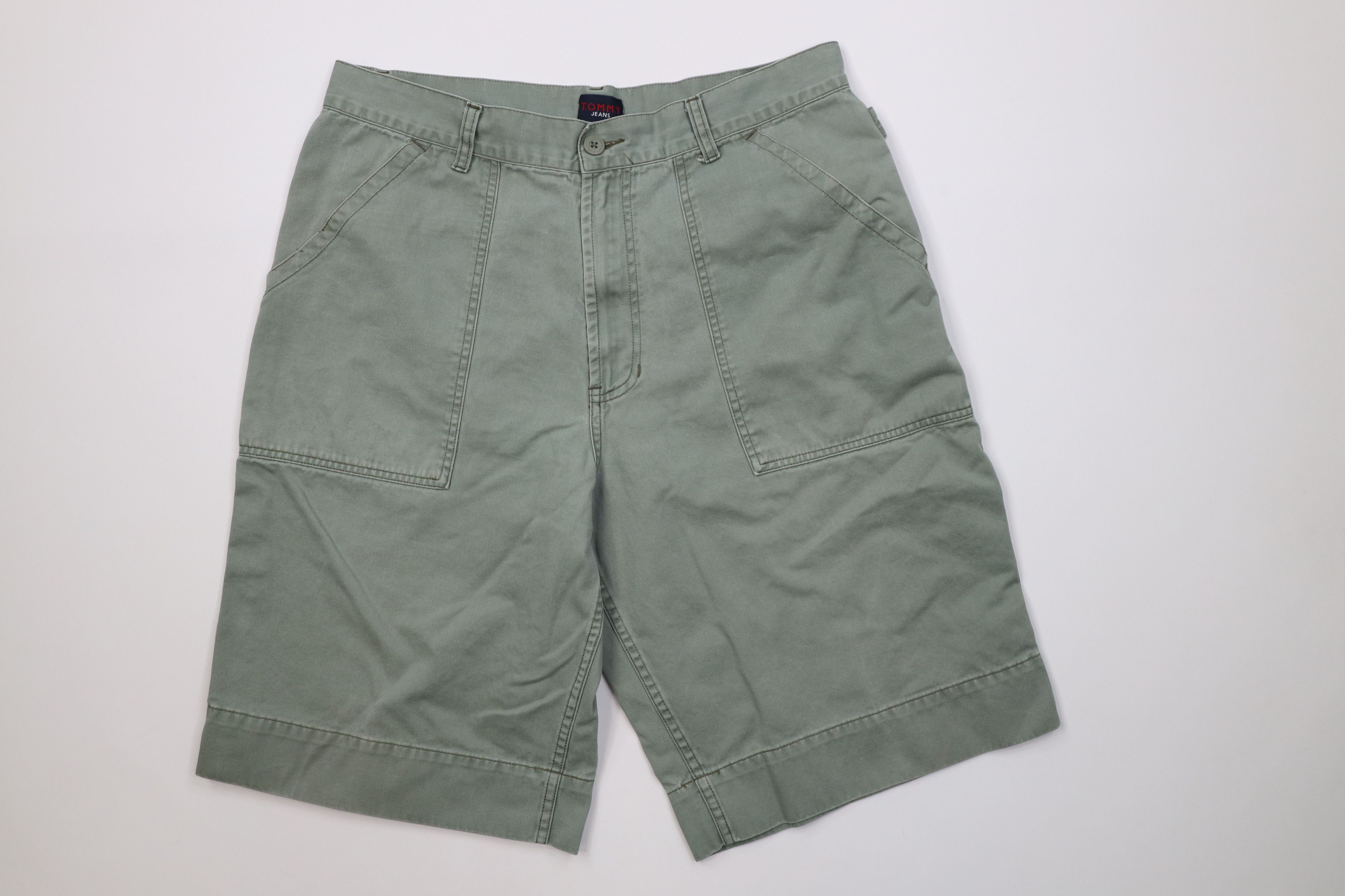 Tommy Hilfiger Vintage 90s Tommy Hilfiger Surplus Military Shorts Green Size US 36 / EU 52 - 1 Thumbnail