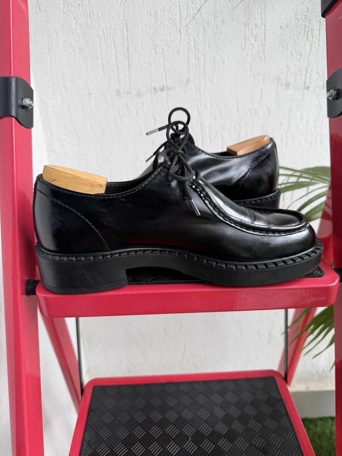 Prada brush leather loafers Size US 7 / EU 40 - 9 Thumbnail