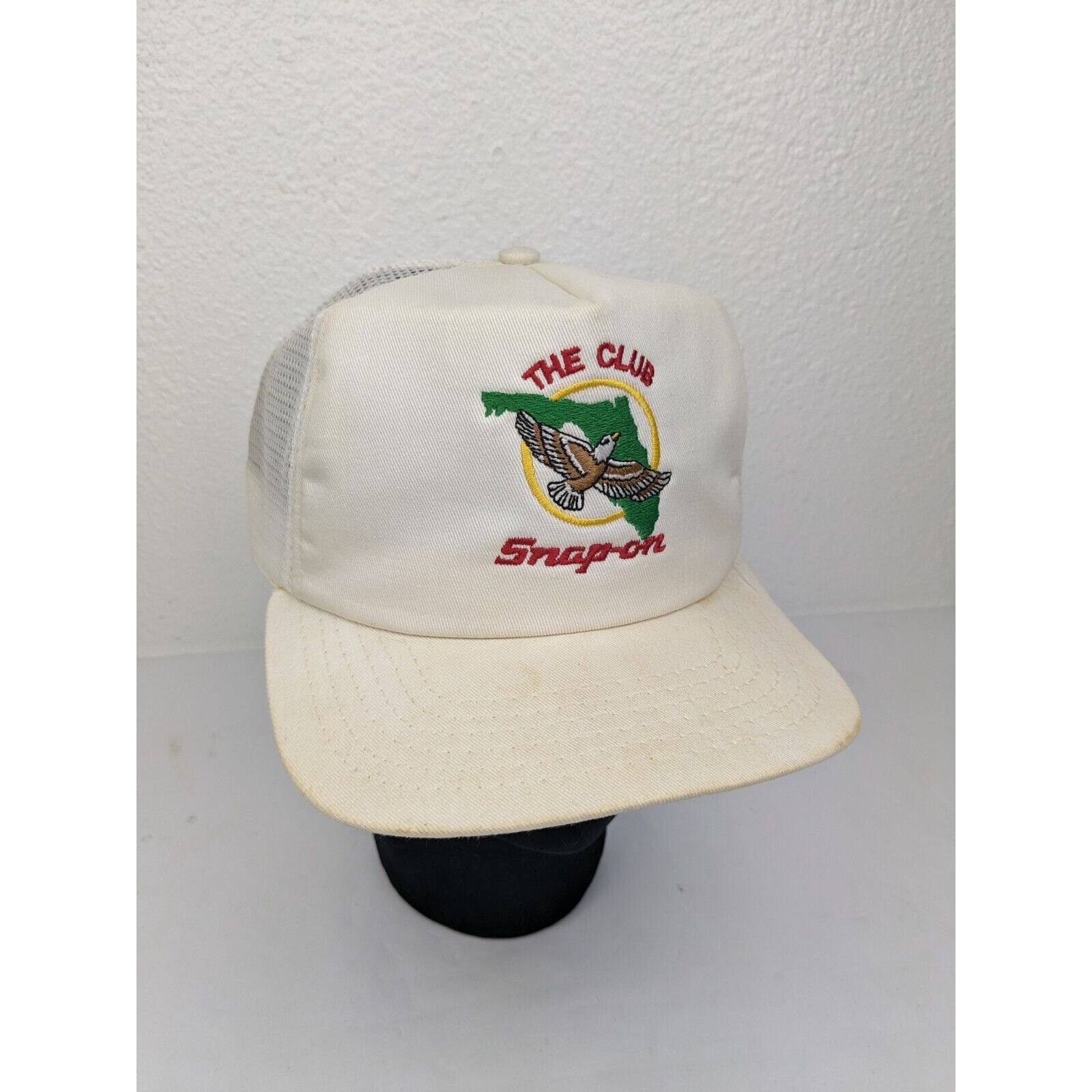 New Era Vtg Snap-On Tools Club Eagle Mesh Trucker Hat Snapback Size ONE SIZE - 1 Thumbnail
