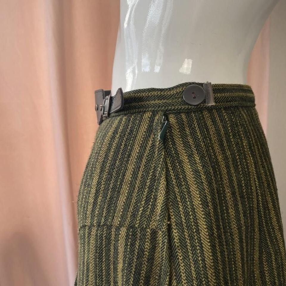 Vintage Vintage High Rise WOOL Skirt Size 27" / US 4 / IT 40 - 4 Thumbnail