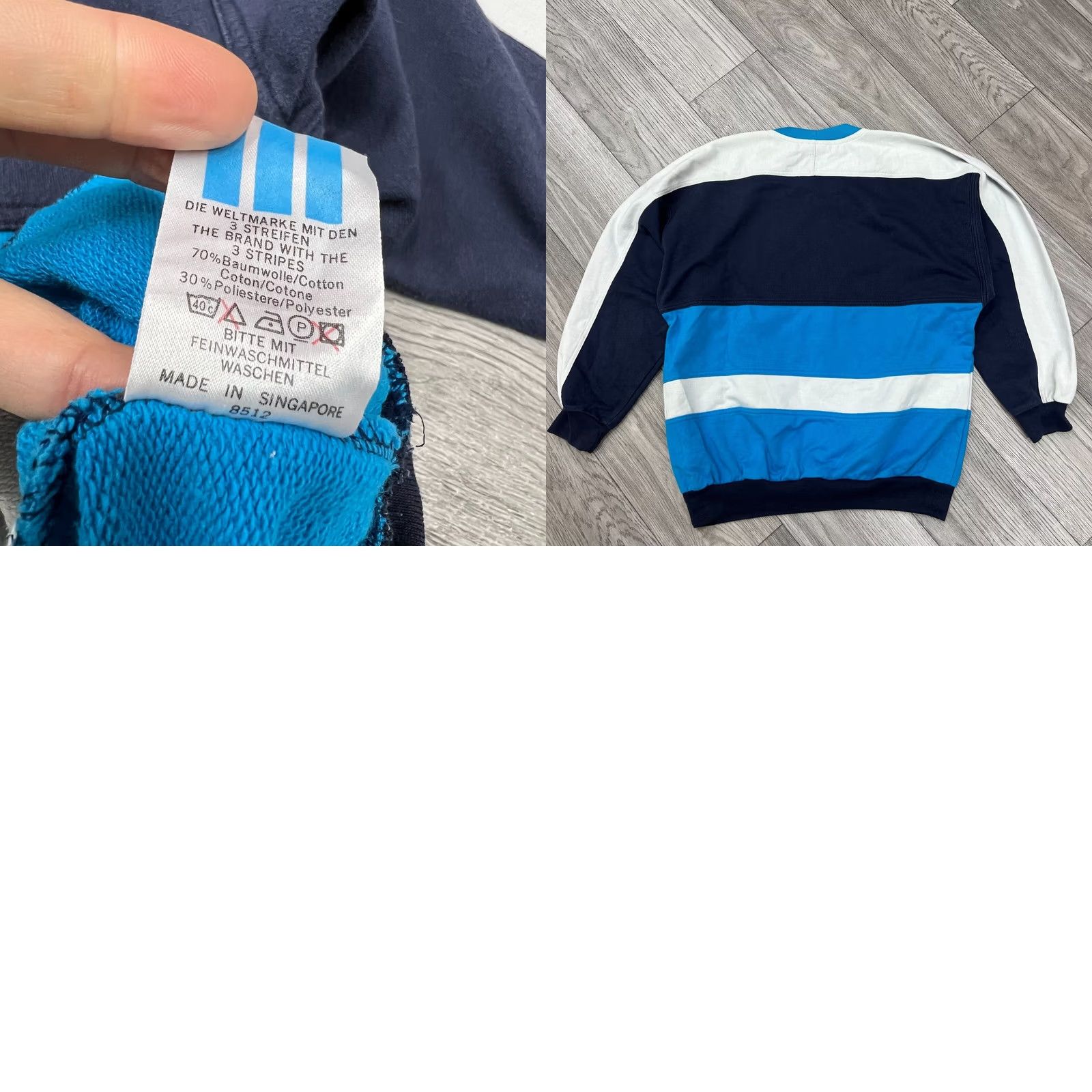 Adidas VINTAGE adidas Sports Collection Crew Neck Sweatshirt Men S Blue Sports Pullover Size US S / EU 44-46 / 1 - 8 Thumbnail