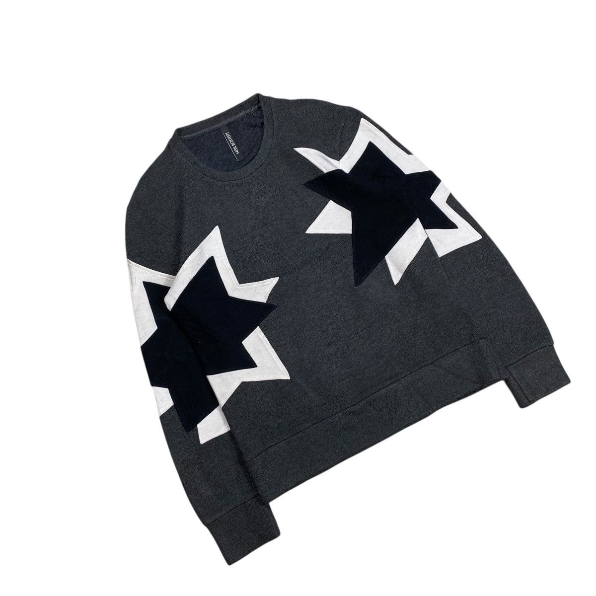 Neil Barrett Rare Neil Barret Stars Pattern Slim Fit Sweatshirts Size US XS / EU 42 / 0 - 6 Thumbnail