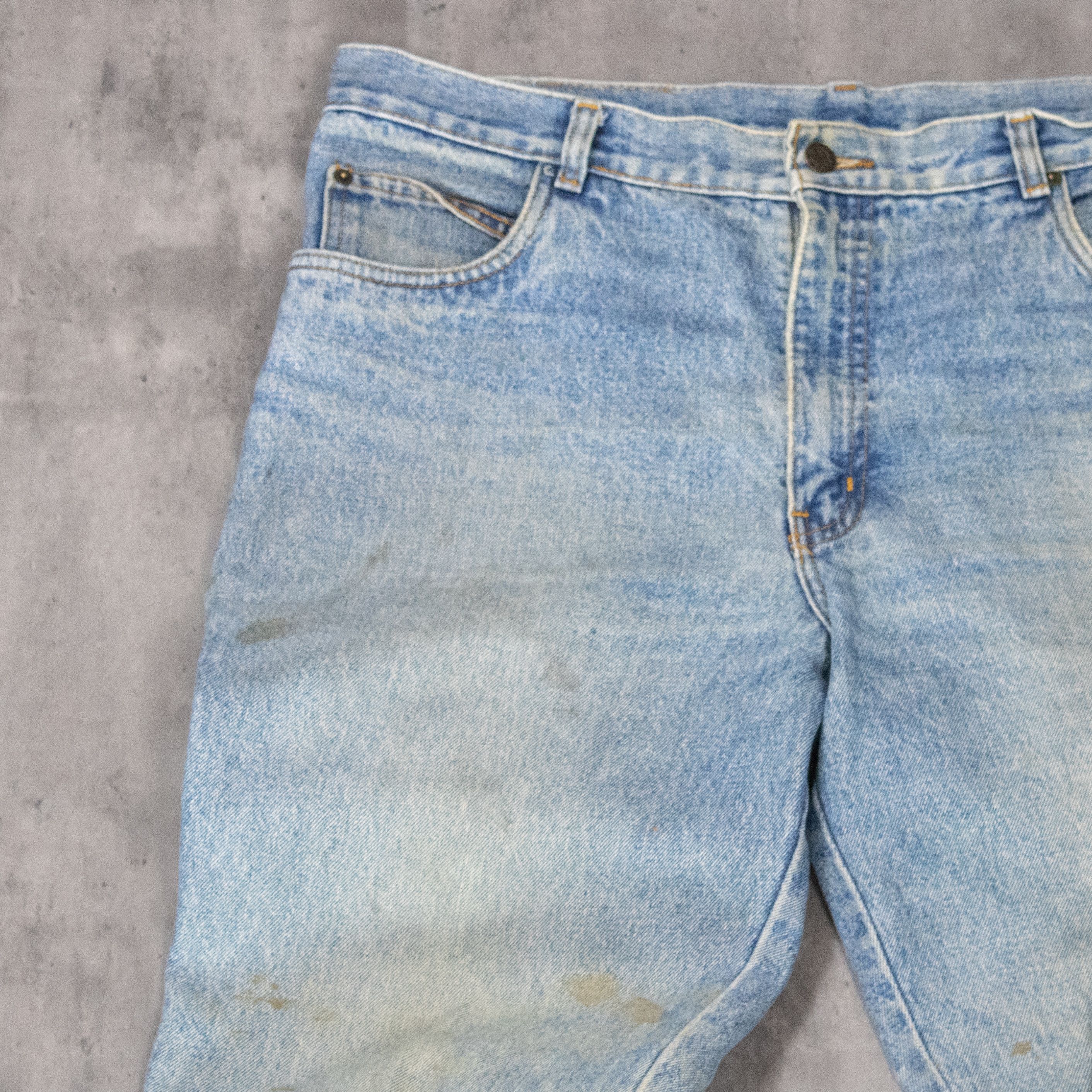 Chaps Ralph Lauren Vintage 1990's Ralph Lauren Distressed Baggy Denim Pant's Size US 39 - 10 Thumbnail