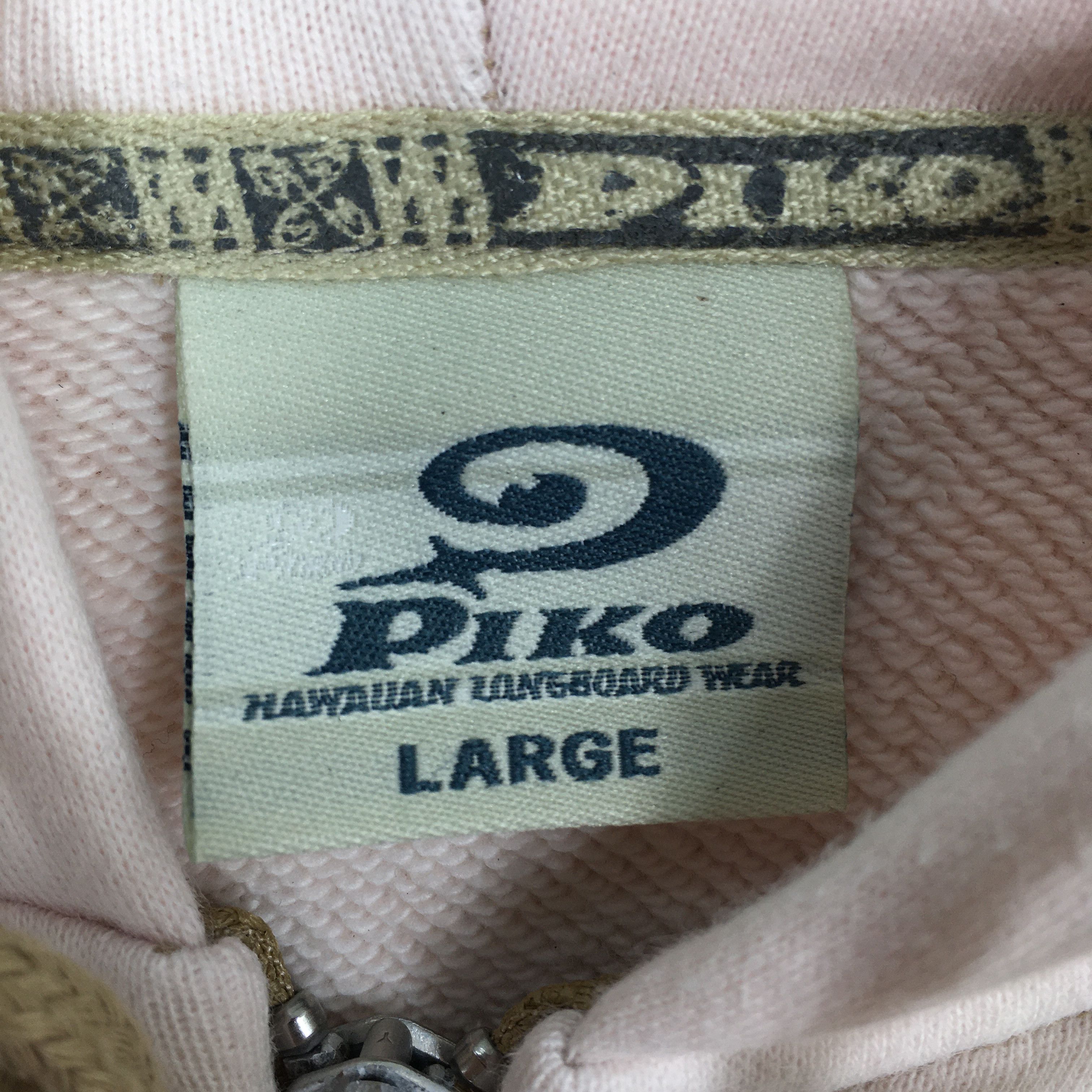 Other Vintage 90's Piko Surf Soft Pink Sweatshirt Hoodie Large Size US L / EU 52-54 / 3 - 4 Thumbnail