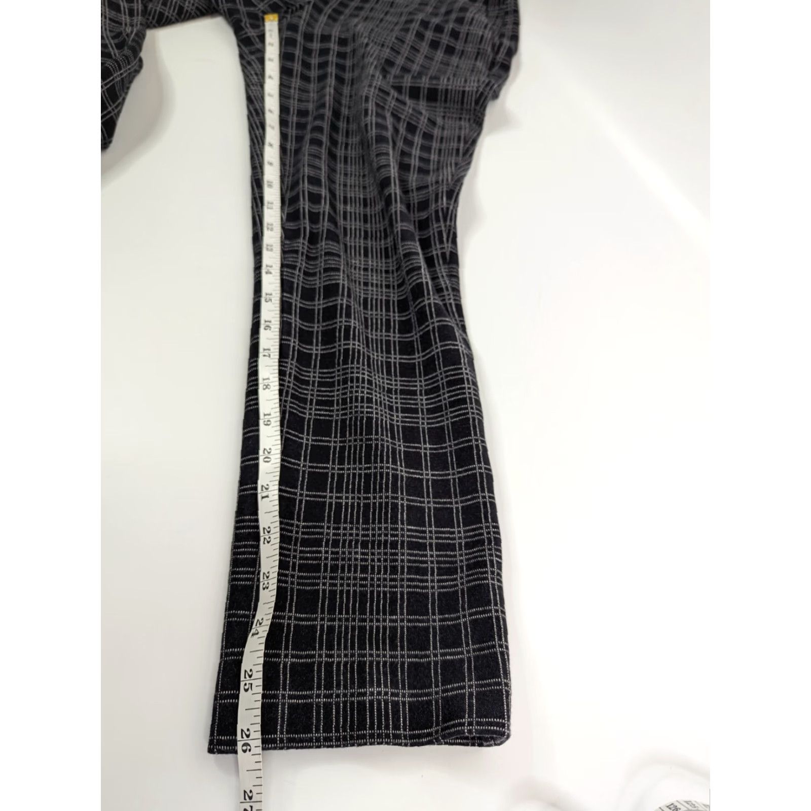 Theory Theory Cropped Pants Women 6 Black Multi Plaid Knit Pattern Trousers Size 6 Theory Testra 2B Black Multi Structured Knit Pattern Pants Trousers Size 6 Size 28" / US 6 / IT 42 - 6 Thumbnail