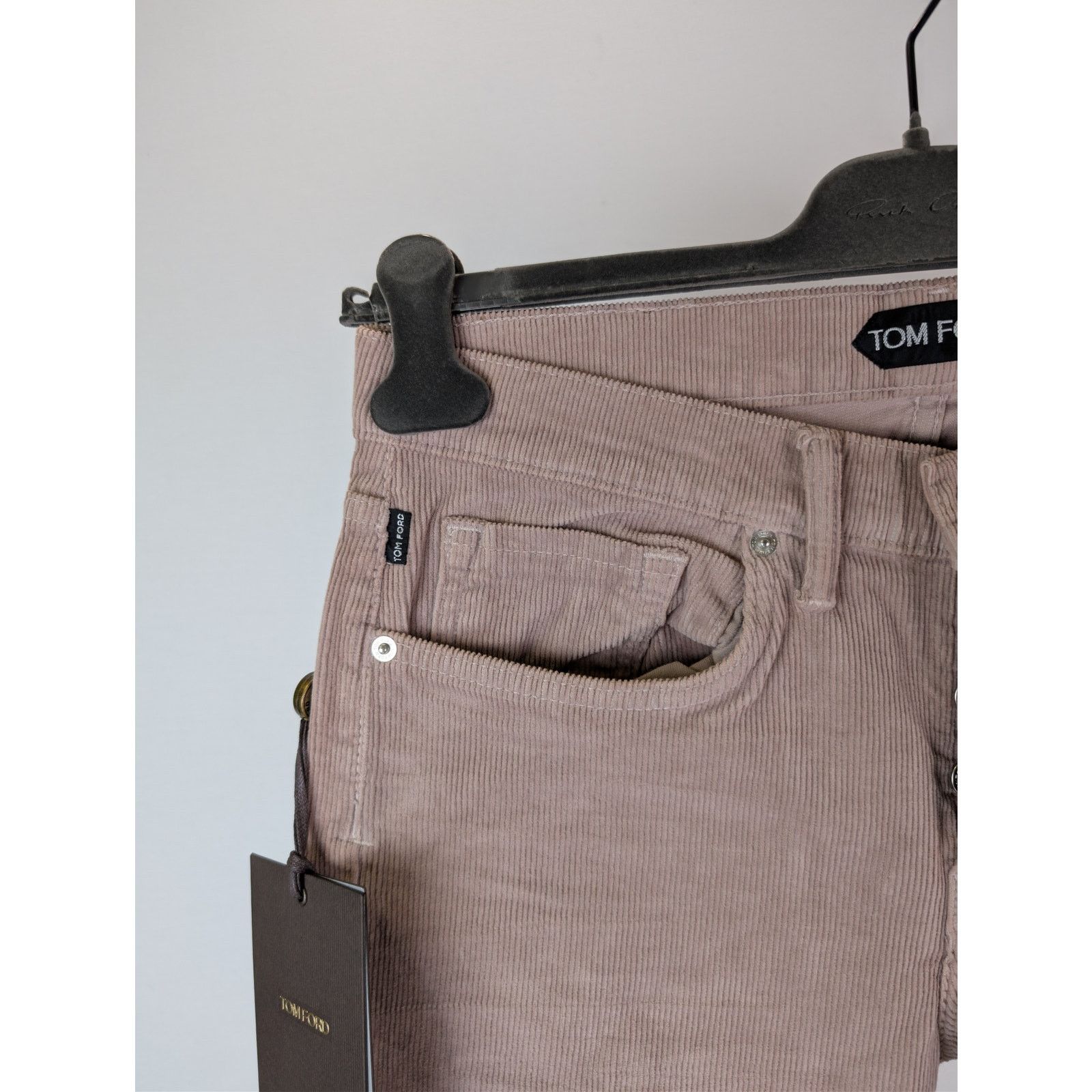 Tom Ford o1rshd1 Corduroy Slim Fit Denim Jeans in Pink Size US 30 / EU 46 - 6 Thumbnail