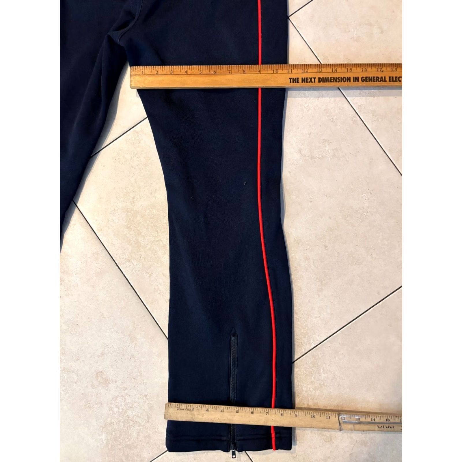Adidas adidas Y2K Pants Men's M Navy Blue 5544 Track Pants Athletic Regular 90s Theme Gym & Training Mens Size US 31 - 8 Thumbnail