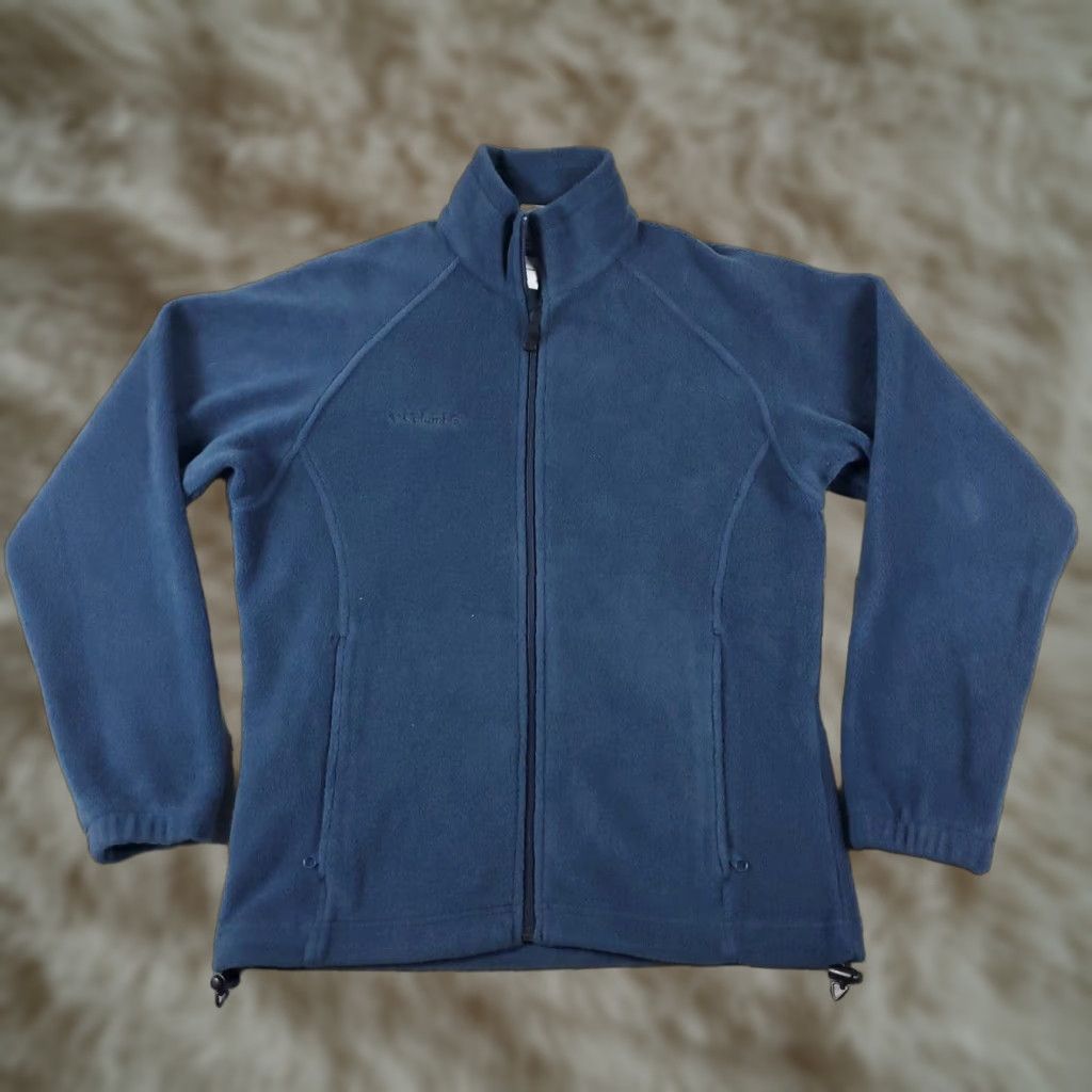 Vintage Columbia Fleece Jacket Womens Small Blue Full Zip Mid-Length Regular Fit Size S / US 4 / IT 40 - 1 Thumbnail