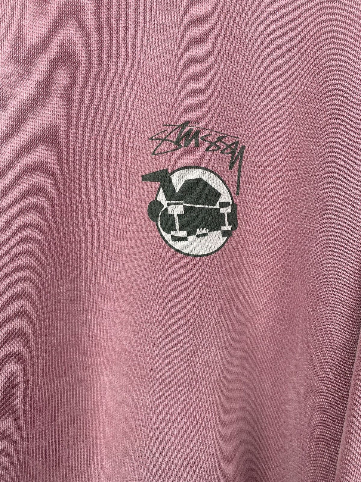 Stussy Stussy Skateman Pigment Dyed Crewneck (Washed Pink) - Size L Size US L / EU 52-54 / 3 - 6 Thumbnail