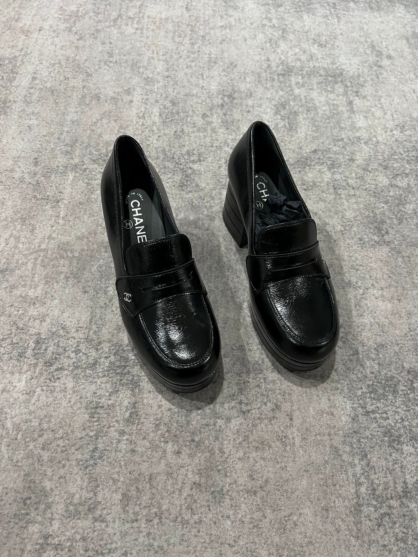 Chanel Chanel high-heeled loafers Size US 7 / IT 37 - 1 Thumbnail