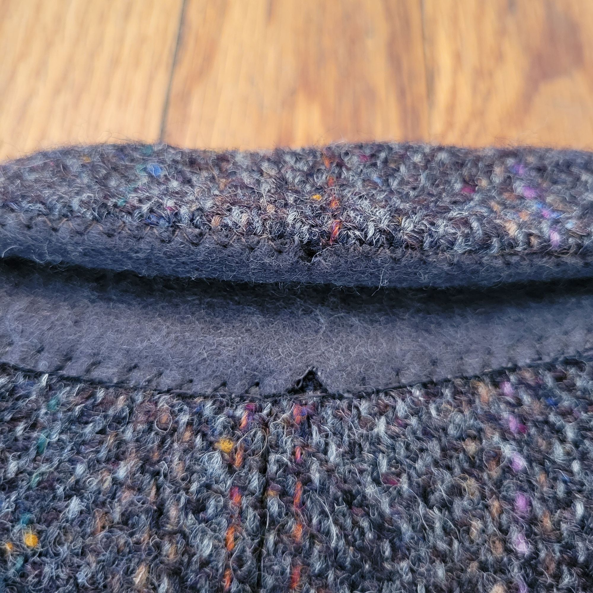 Harris Tweed Harris Tweed Handwoven Gray Wool Blazer Jacket Vintage Britt Size 44R - 10 Thumbnail