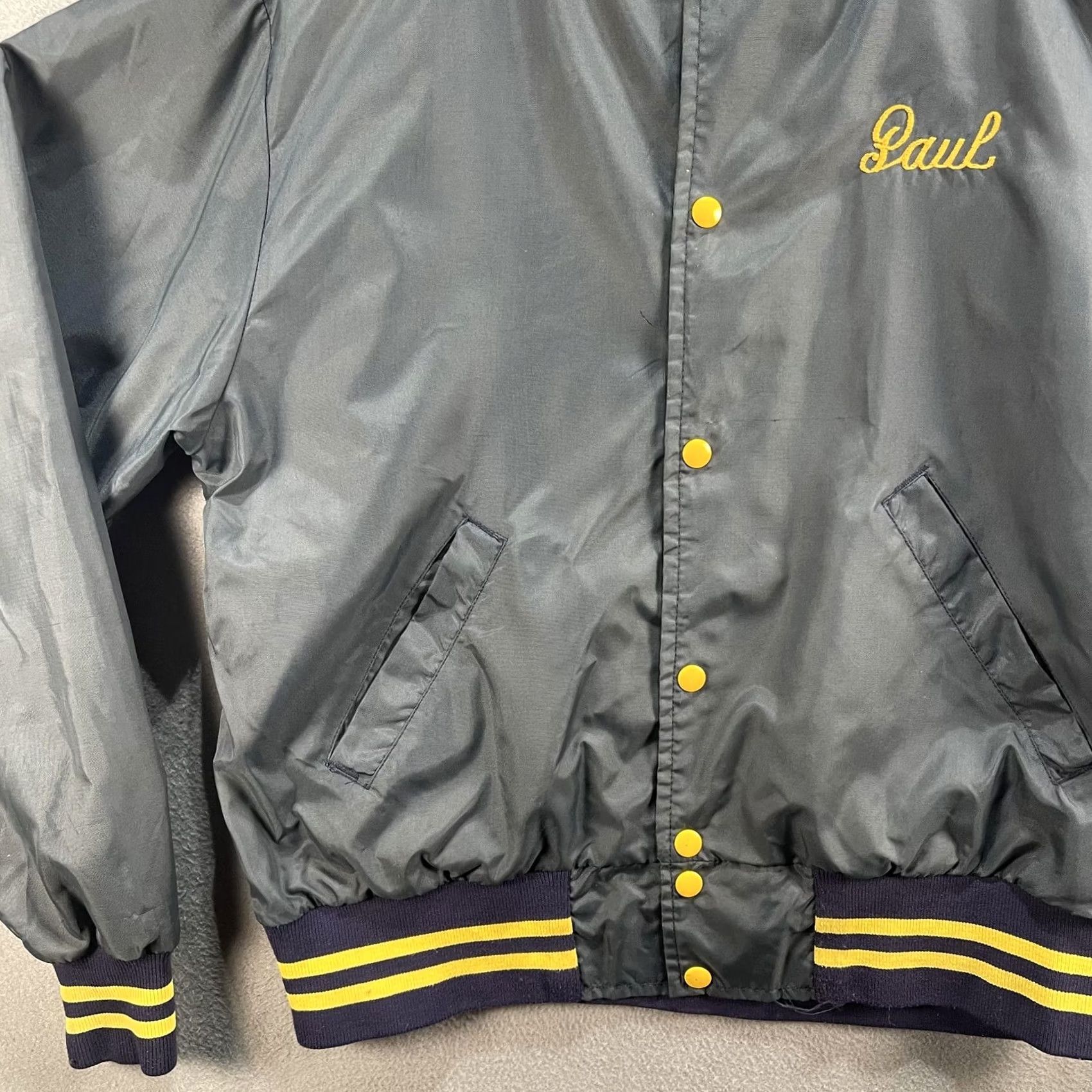 Vintage VINTAGE Reese's Carry-Out Jacket Mens Large Paul Embroidered 80s Blue Varsity Bomber Size US M / EU 48-50 / 2 - 4 Thumbnail