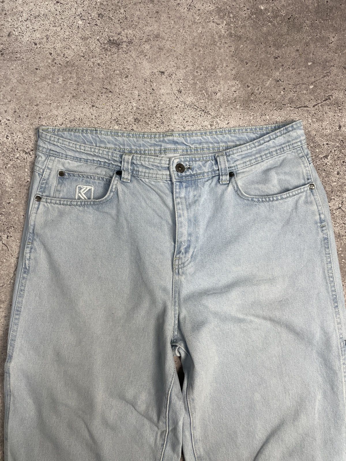 Karl Kani Vintage Distressed Karl Kani 00s Baggy Cargo Jeans Pants Size US 34 / EU 50 - 8 Thumbnail