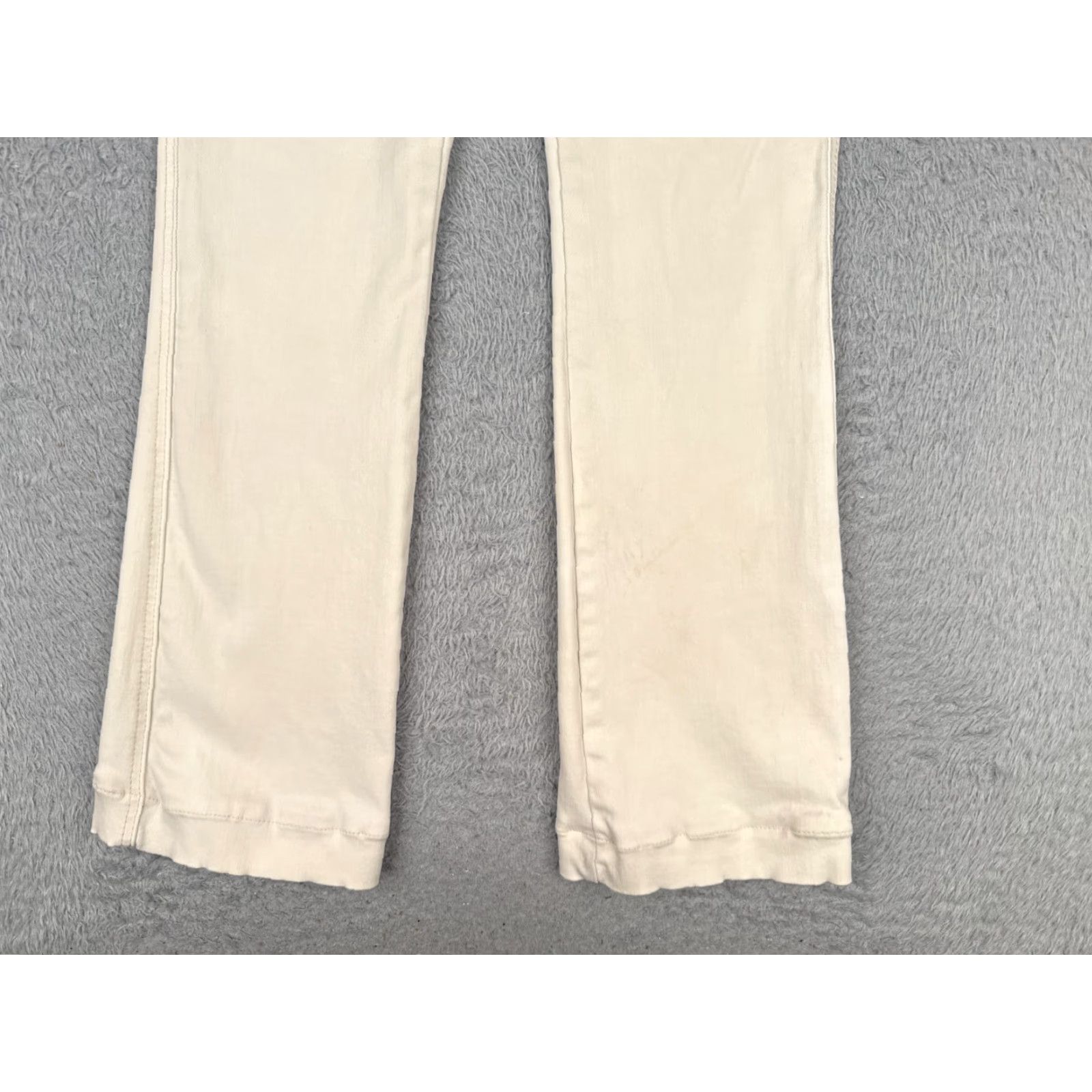 Vintage Chicos Jeans Women Bootcut 2 R Beige Denim 26x28 Mid Rise 26 28 Cotton Blend 5-Pocket Designer Cowboy Southwestern American Regular Size 26" / US 2 / IT 38 - 2 Thumbnail