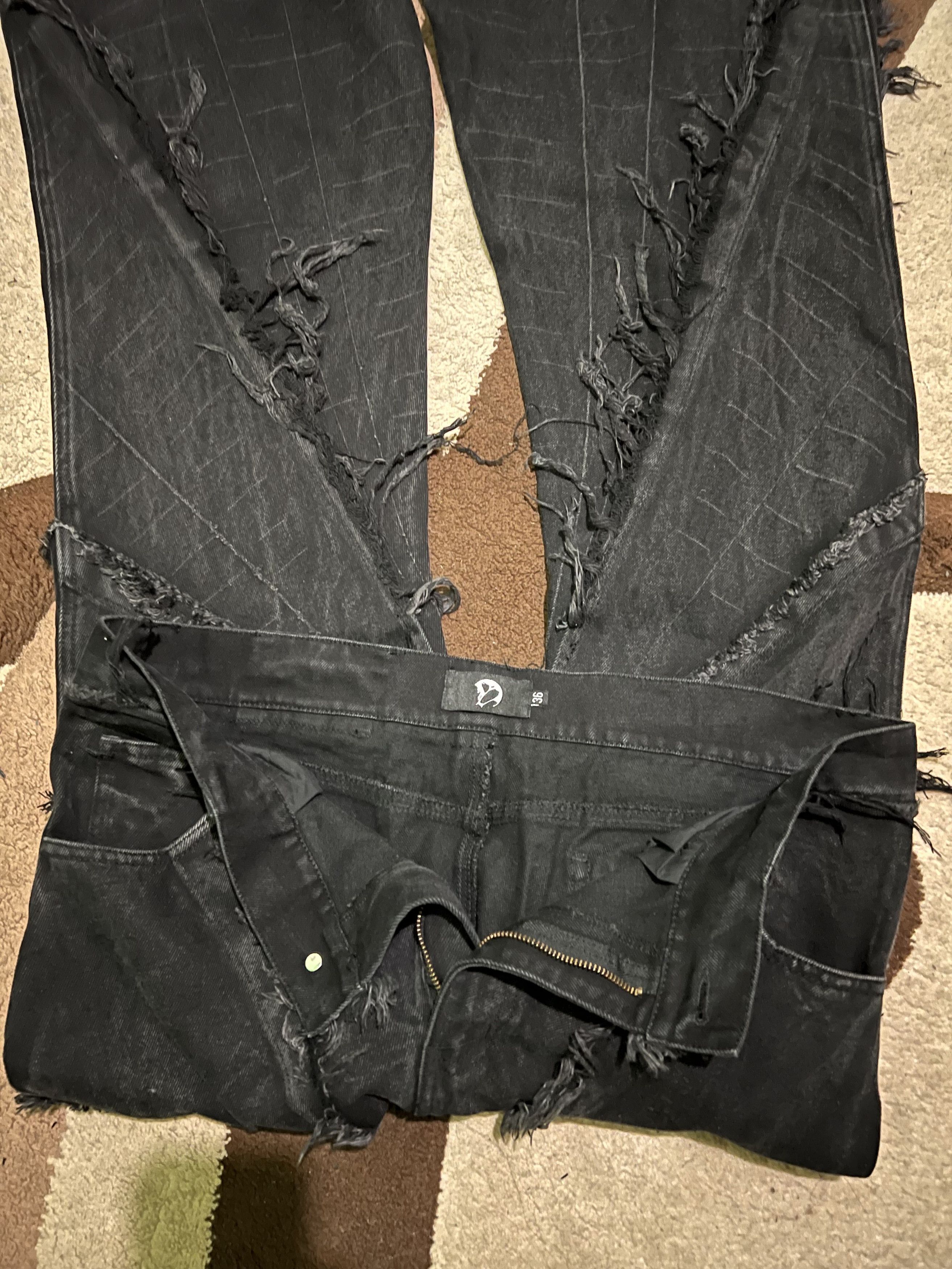 パンツ cyvist FLARE WEBBED DENIM BLACK size 30 cyvist flared webbed denim | eBay