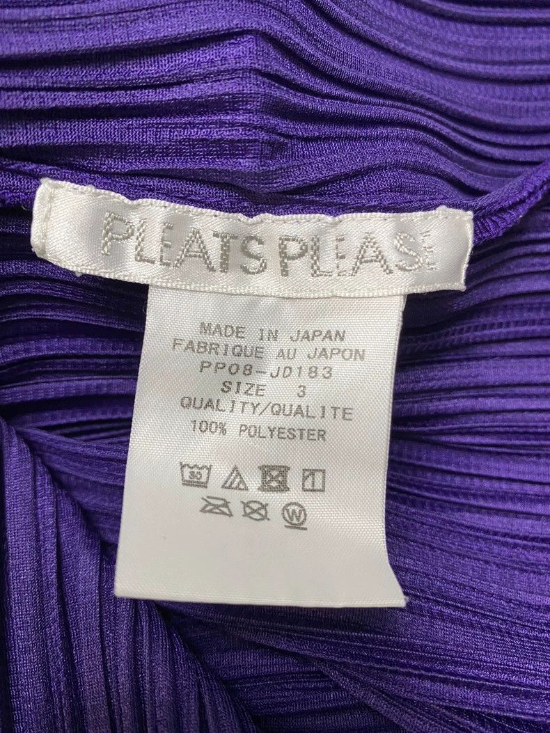 Issey Miyake Issey Miyake size:3 A deep purple pleated cardigan Size S / US 4 / IT 40 - 3 Thumbnail