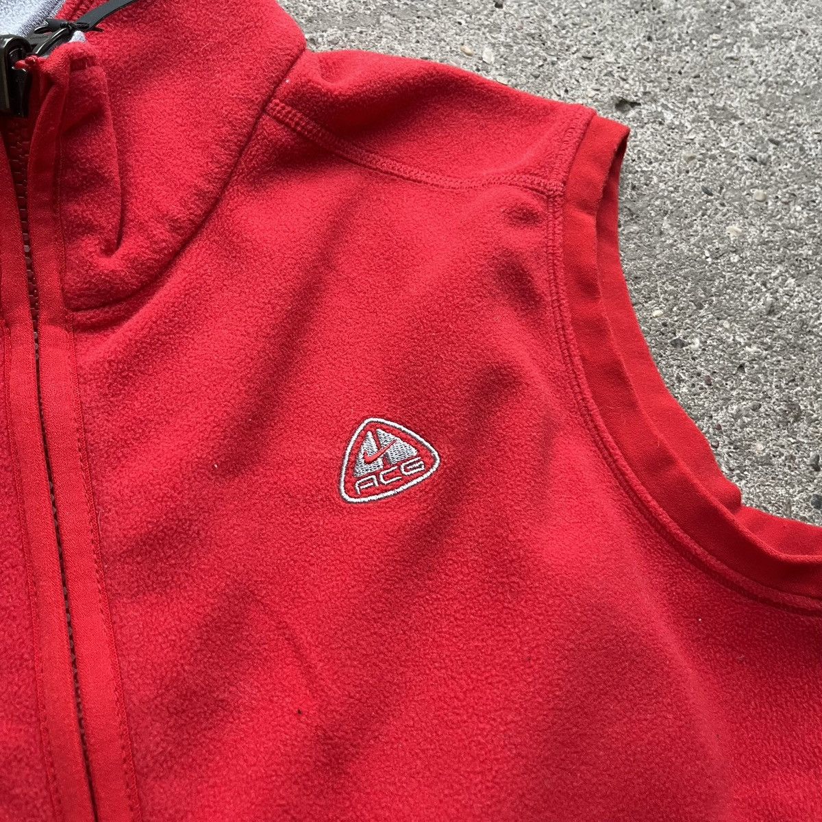Nike ACG × Vintage Vintage Nike ACG Vest Gilet fleece red archive Japan Size M / US 6-8 / IT 42-44 - 3 Thumbnail