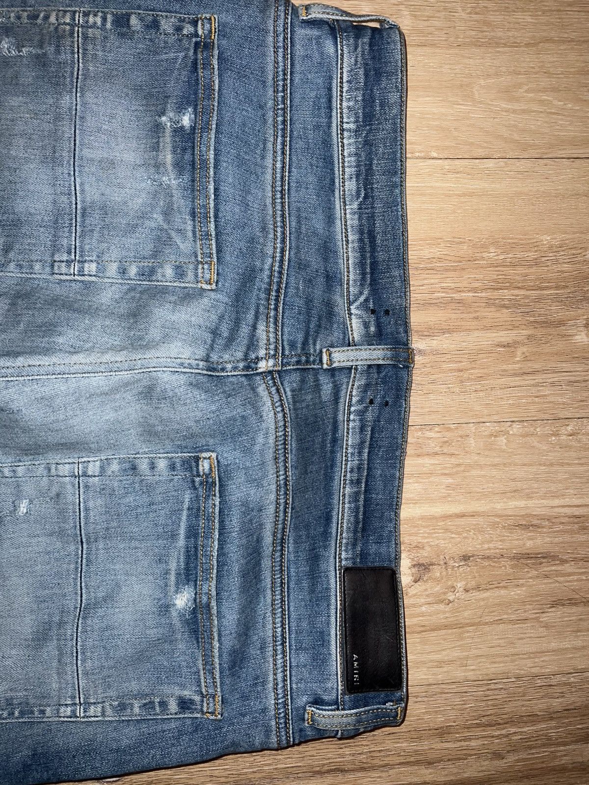 Amiri Amiri Logo Applique Jeans Clay Indigo 36 Size US 36 / EU 52 - 4 Thumbnail