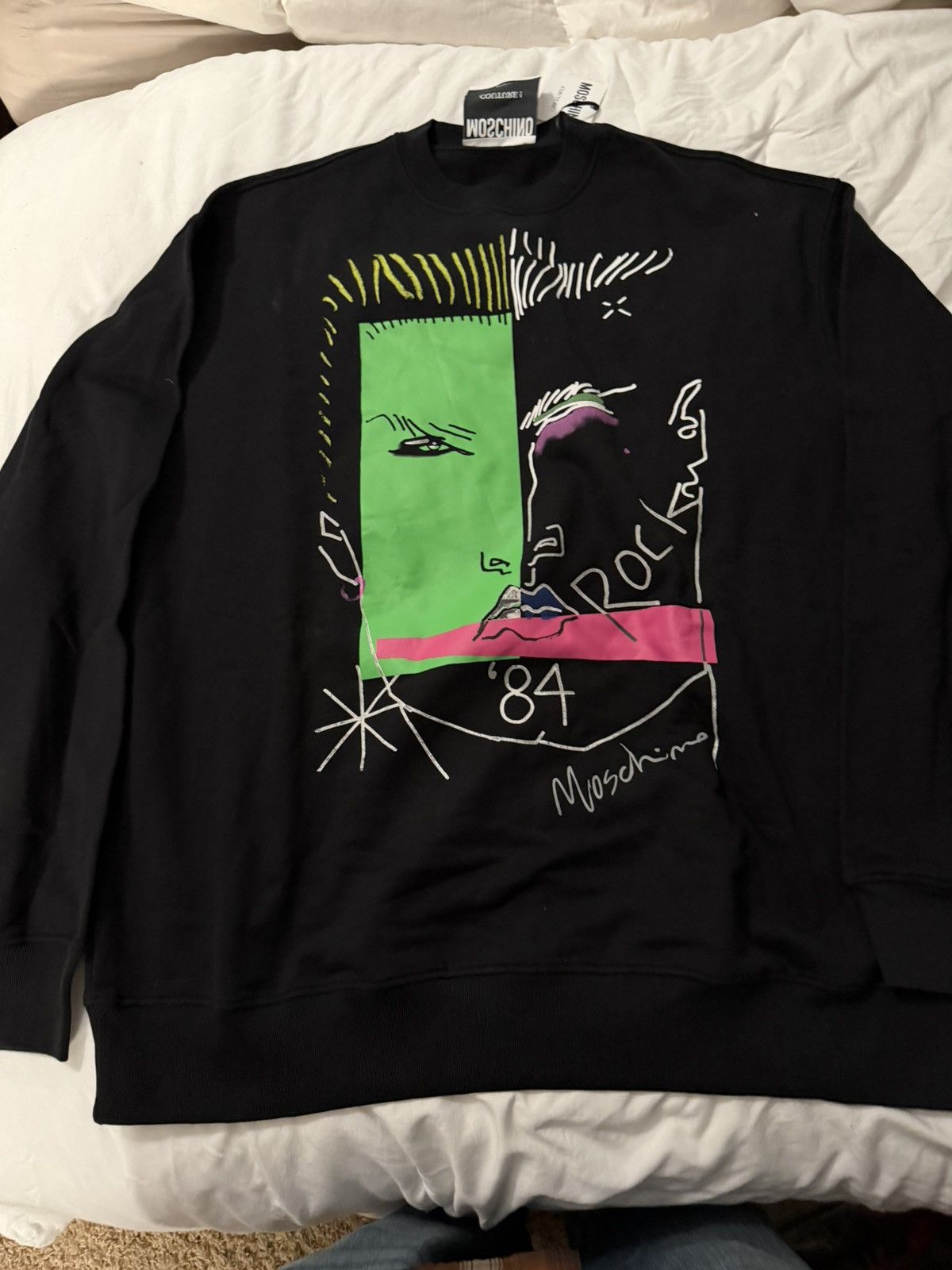 Moschino Moschino Couture “Rock 84” Graphic Sweatshirt — NWT Size US XXL / EU 58 / 5 - 1 Thumbnail