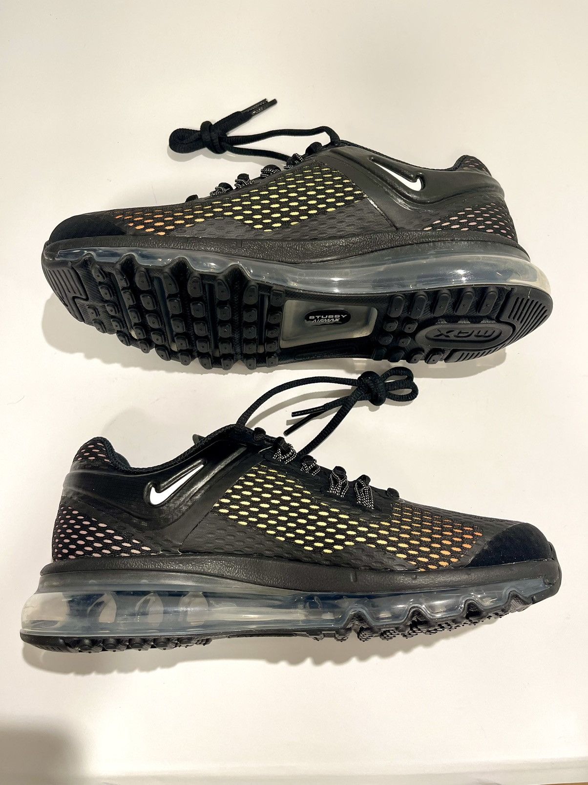 Nike NIKE AIR MAX 2013 STUSSY BLACK Size US 6 / EU 39 - 2 Thumbnail