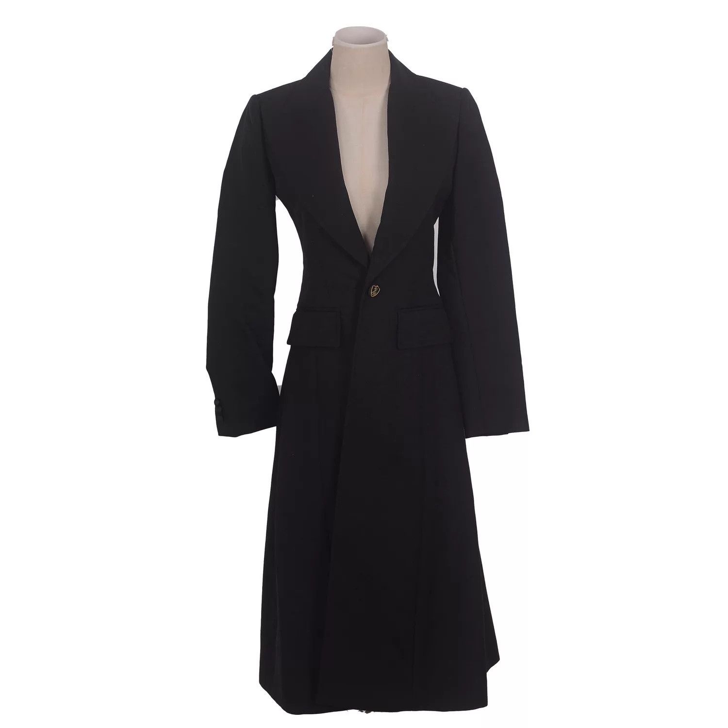 Burberry Burberry Solid Wool-Silk-Cotton Overcoat XS Women's Size XS / US 0-2 / IT 36-38 - 1 Thumbnail