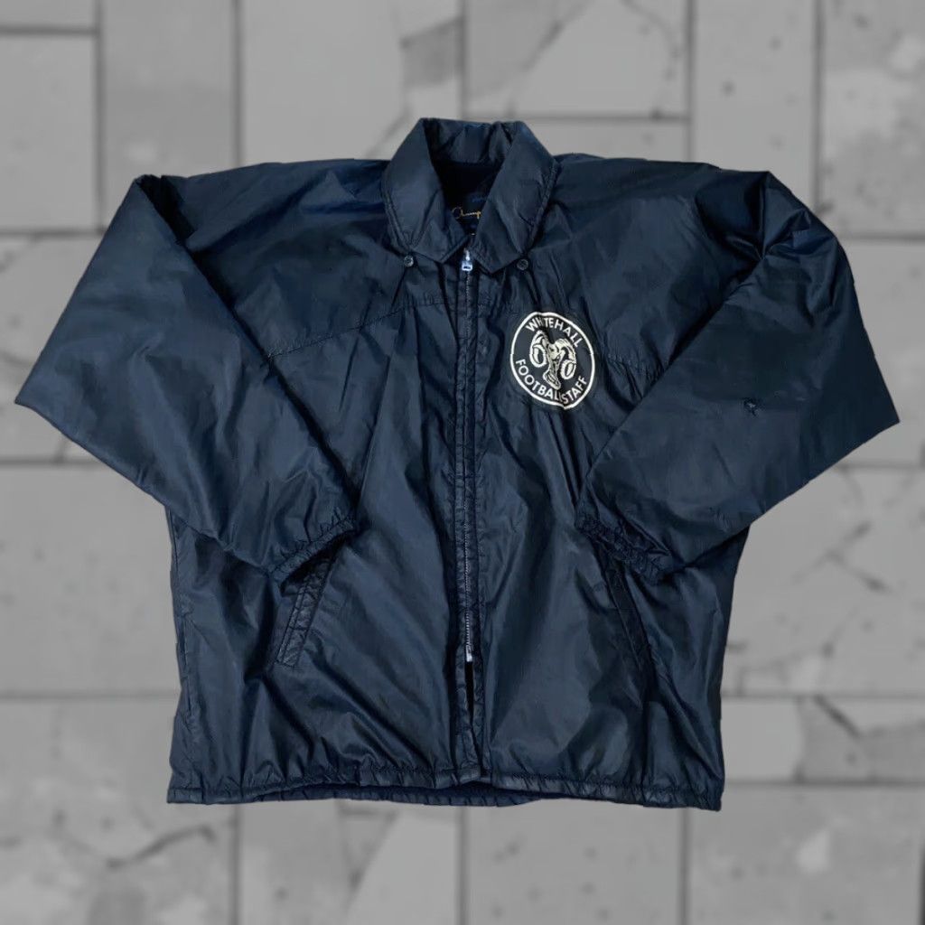 Champion Champion Jacket Men XL Black Fleece Lined Full Zip Football Whitehall Mens Size US XL / EU 56 / 4 - 1 Thumbnail