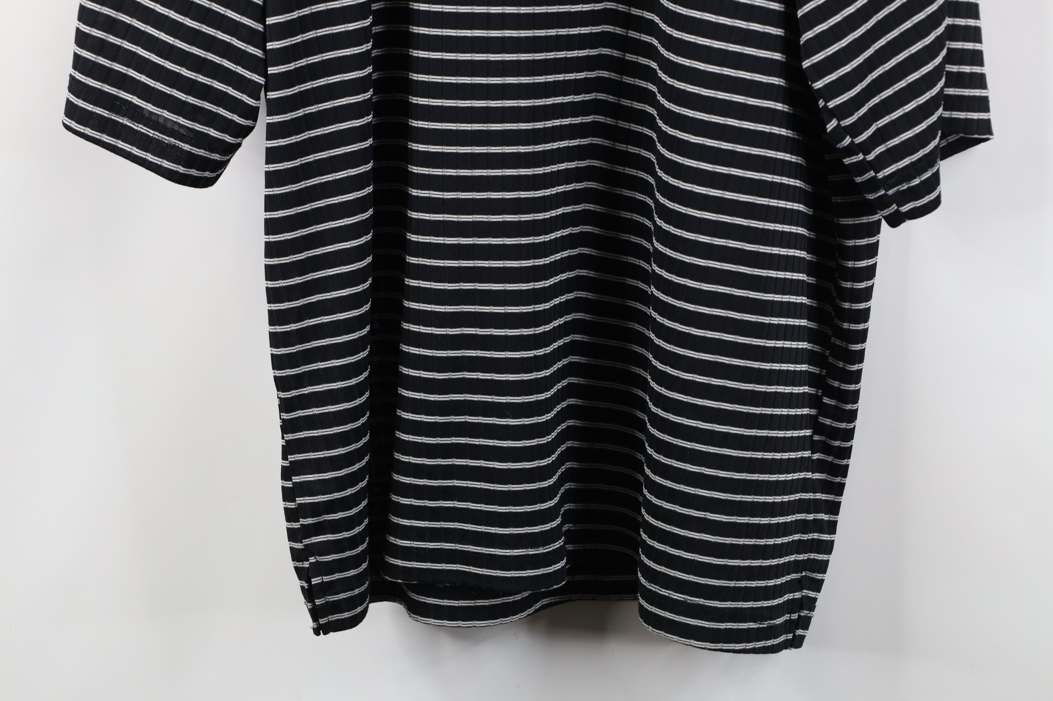 Vintage Vintage 90s Y2K Streetwear Knit Mock Neck T-Shirt Black Size US XL / EU 56 / 4 - 3 Thumbnail