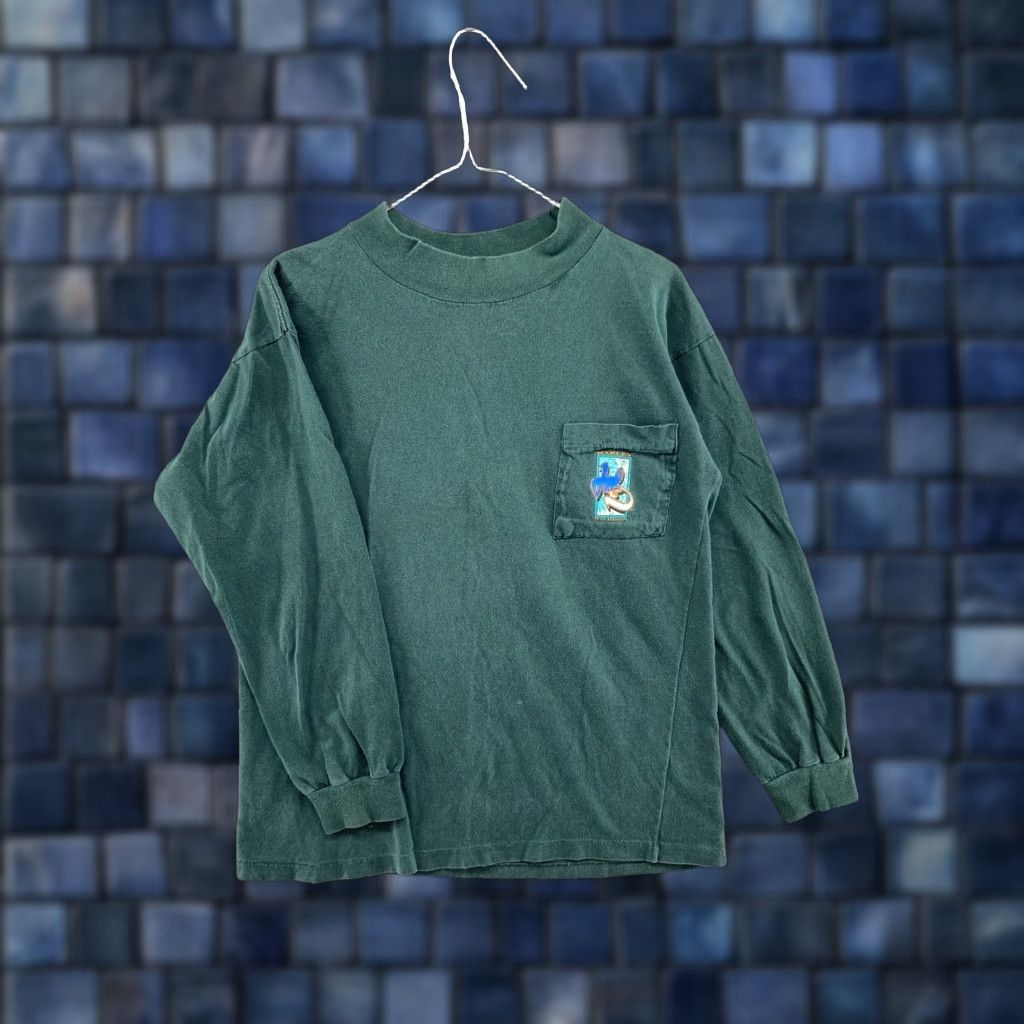 Harley Davidson VINTAGE Harley-Davidson Spirit Long Sleeve Shirt Unisex Adults M Green Logo T Shirt VTG 90s Graphic TeeMens Size US M / EU 48-50 / 2 - 1 Thumbnail