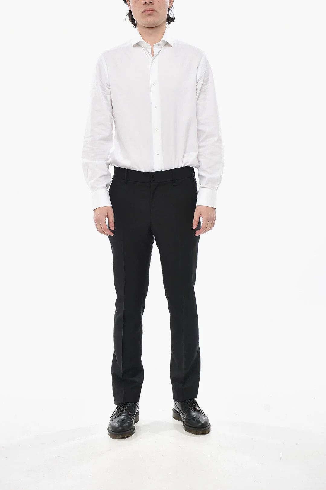 Givenchy og1mm0326 Mohair-Blend Pant in Black Size US 32 / EU 48 - 4 Thumbnail