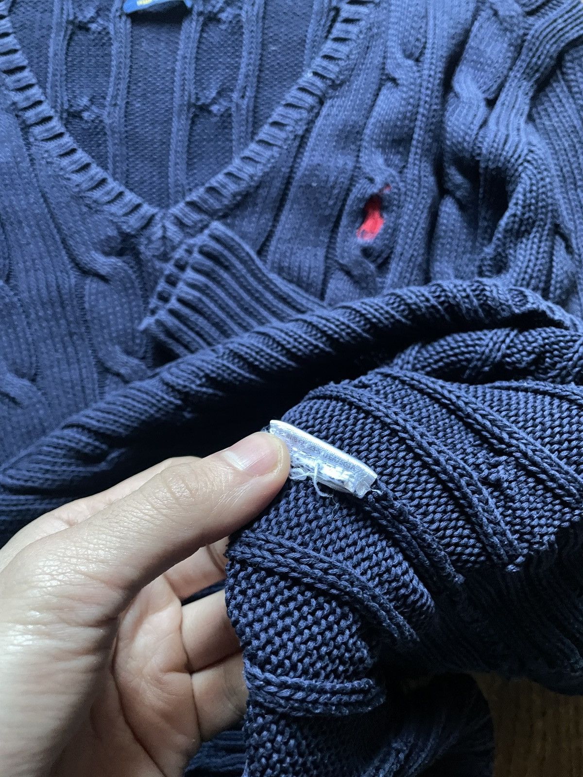 Polo Ralph Lauren Polo Ralph Lauren sweater Knitted vintage 90s V-neck Size M / US 6-8 / IT 42-44 - 5 Thumbnail