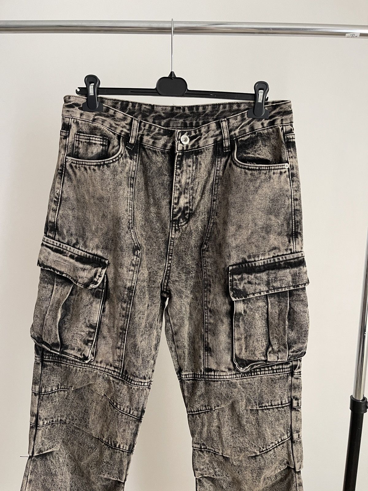Vintage Supermade jeans cargo denim with pockets XL Size US 36 / EU 52 - 3 Thumbnail
