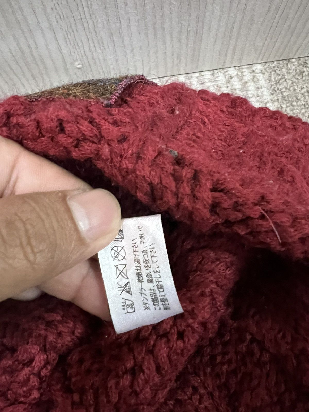 Japanese brand Harris Tweed Closshi Crochet Beanie Hats