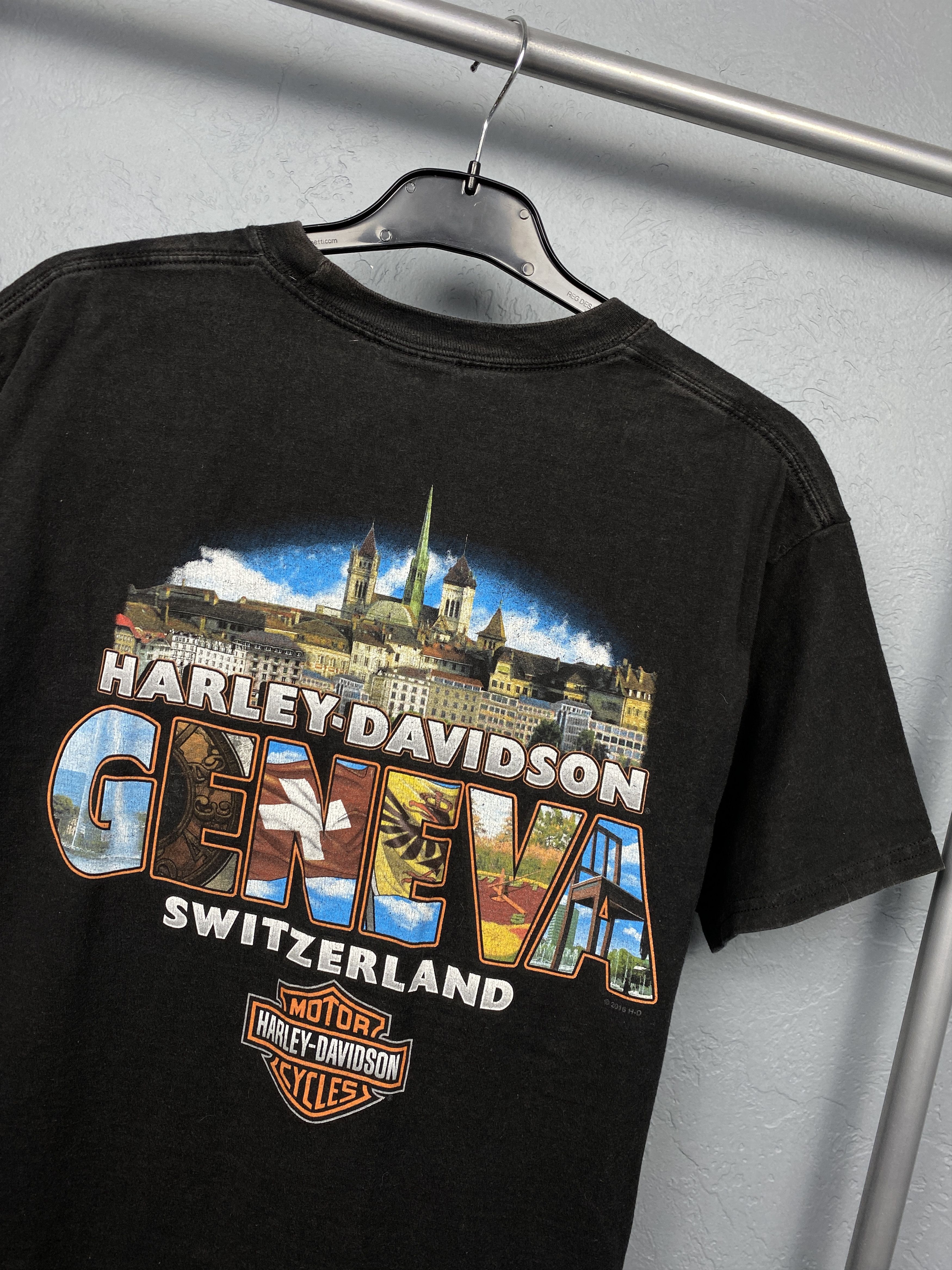 Harley Davidson Harley Davidson Switzerland Vintage Mens Crew Neck T-Shirt Size US S / EU 44-46 / 1 - 2 Thumbnail