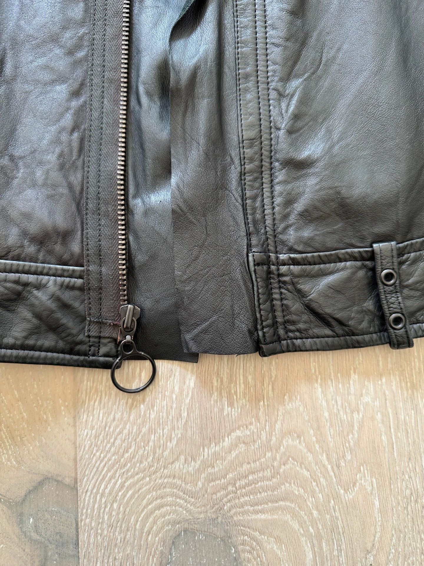 Yohji Yamamoto Yohji Yamamoto Kangaroo Leather Stand Collar Jacket Size 3 Size US L / EU 52-54 / 3 - 5 Thumbnail