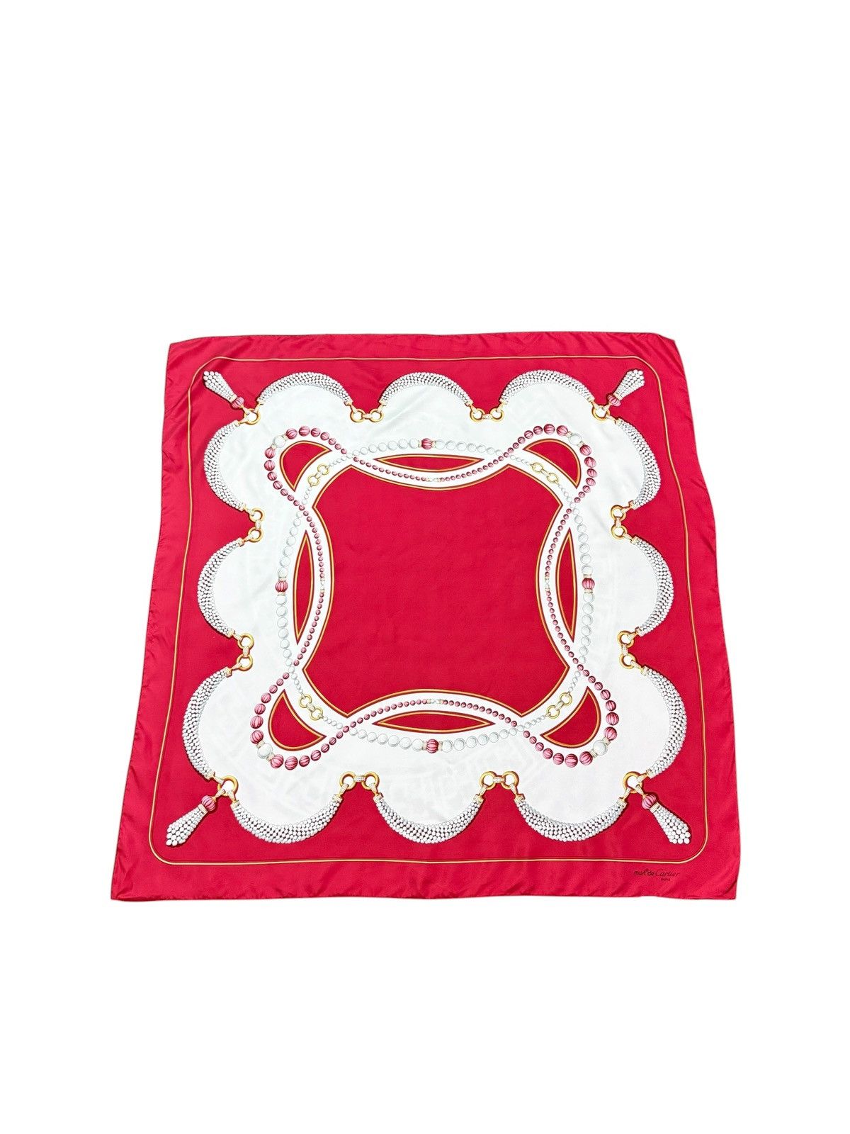 Cartier AUTHENTIC MUDT DE CARTIER PARIS SILK SCARF Size ONE SIZE - 1 Thumbnail