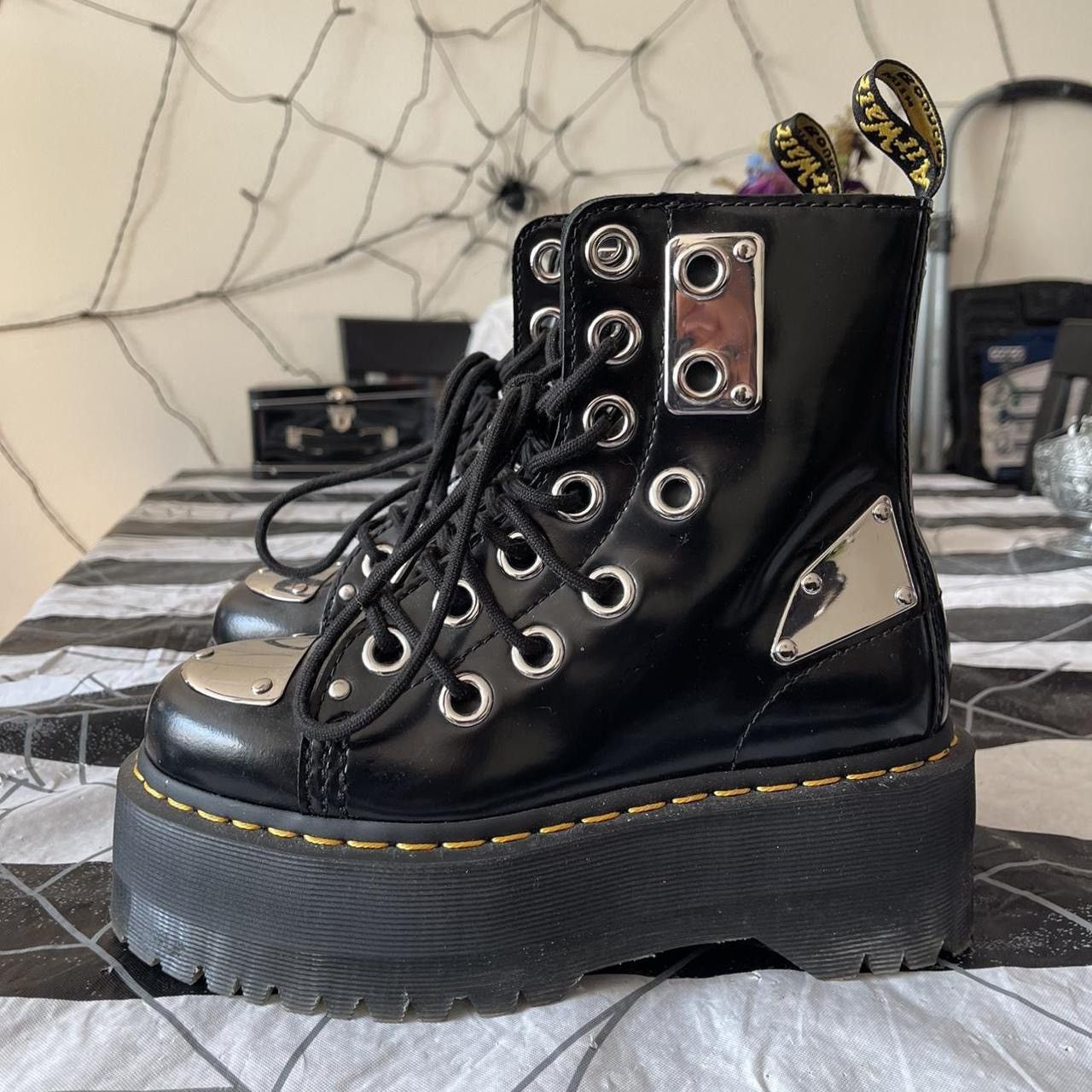 Dr. Martens RARE Dr. Martens Jadon Max Rebel black leather boots