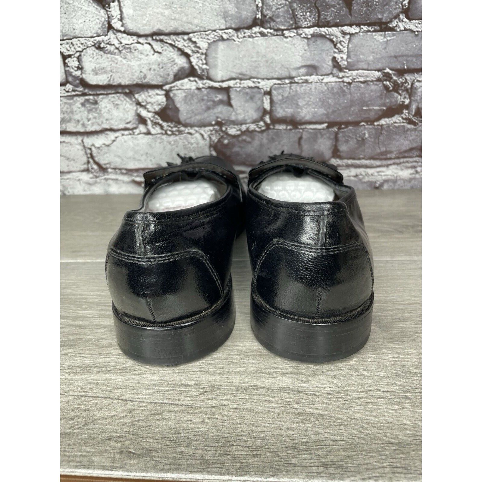 Nunn Bush Nunn Bush Dress Flex Black Leather Kiltie Tassel Loafers Sho Size US 12 / EU 45 - 4 Thumbnail