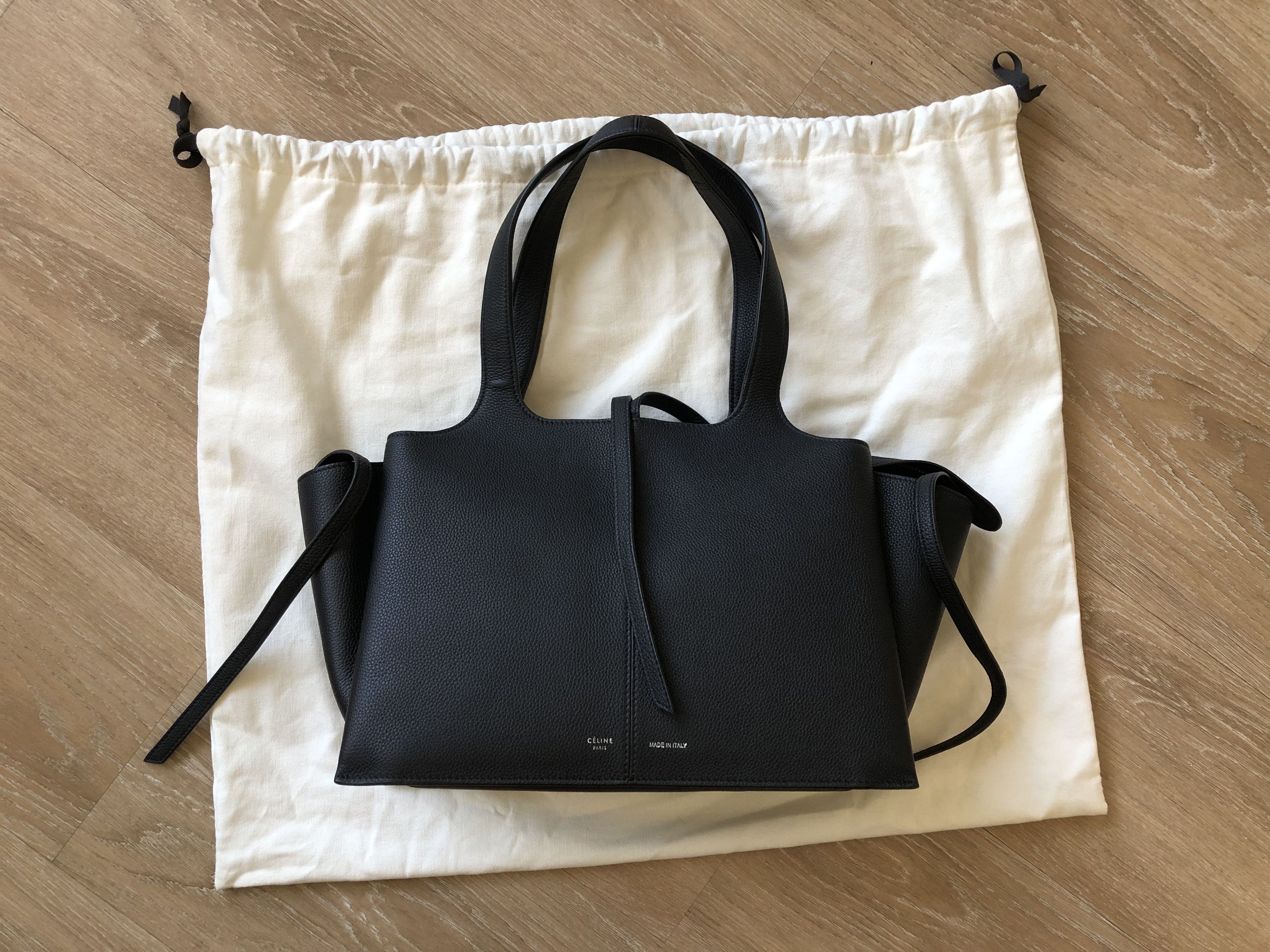 Celine Celine Trifold Small Tote Bag Black Size ONE SIZE - 1 Thumbnail