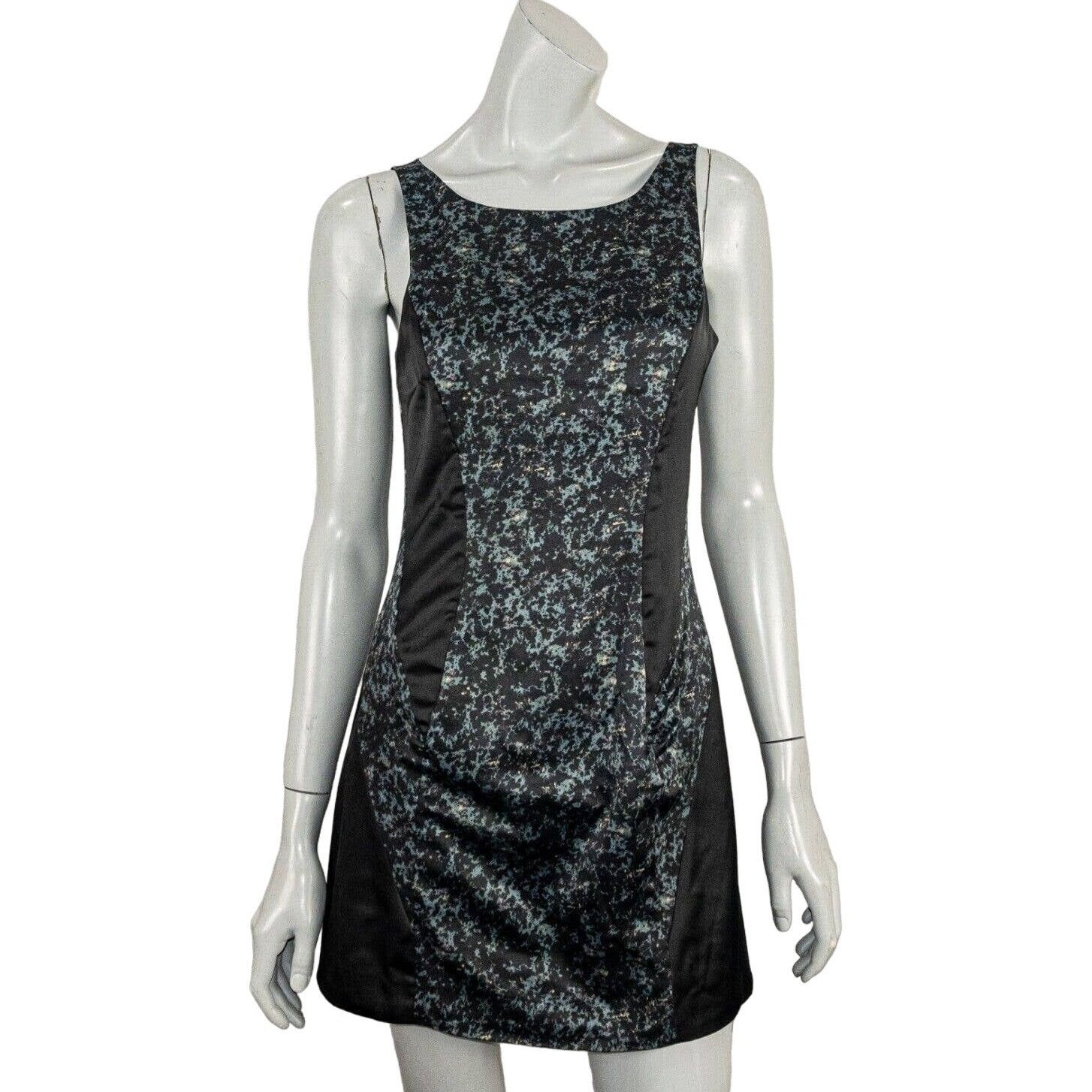 Allsaints All Saints Black Green Heidi Dress Marble Print Sleeveless 6 Size M / US 6-8 / IT 42-44 - 2 Thumbnail