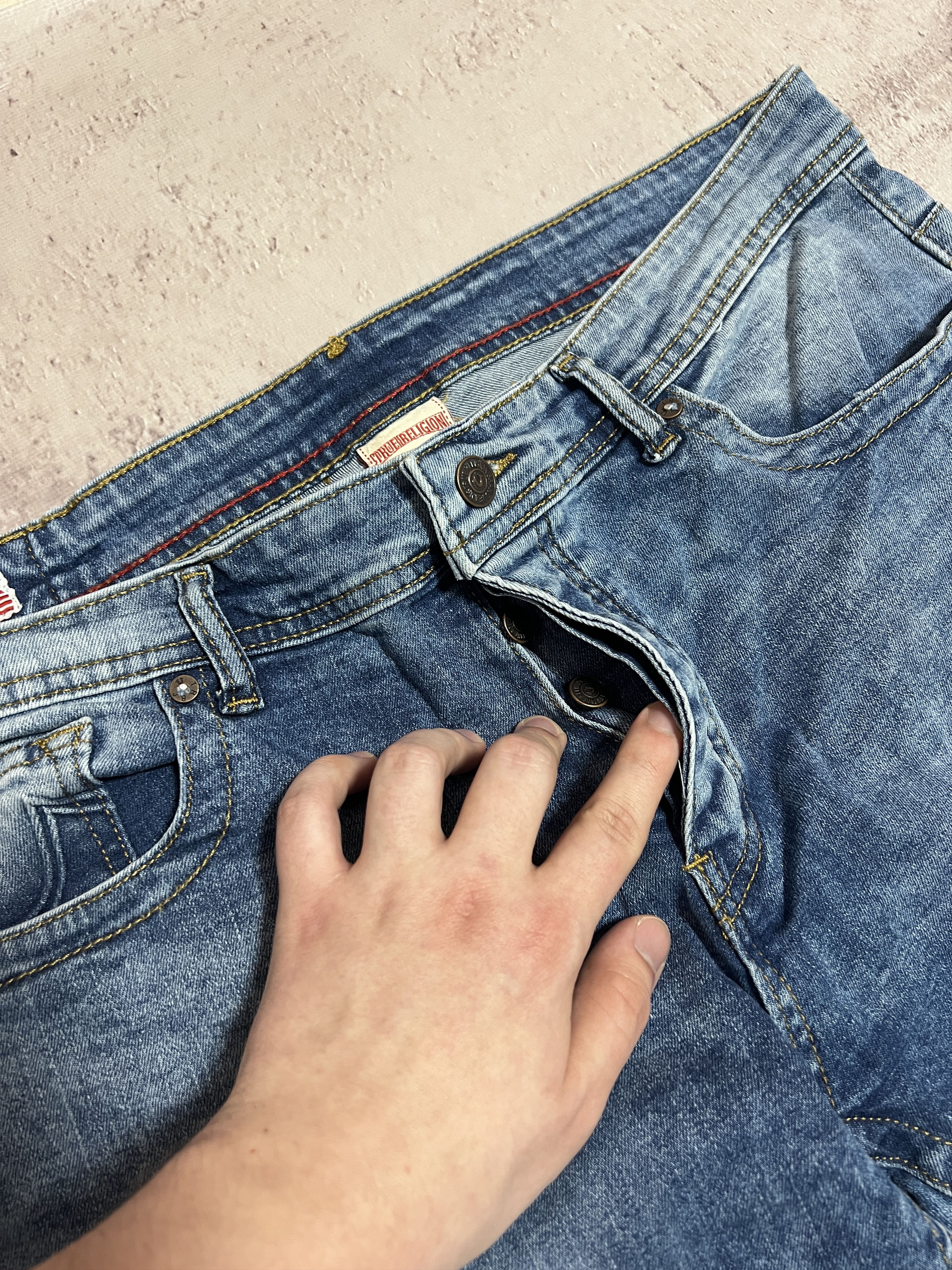 True Religion Vintage 2000s True Religion Rocco Slim Denim Jeans Size 38 Size US 38 / EU 54 - 13 Thumbnail