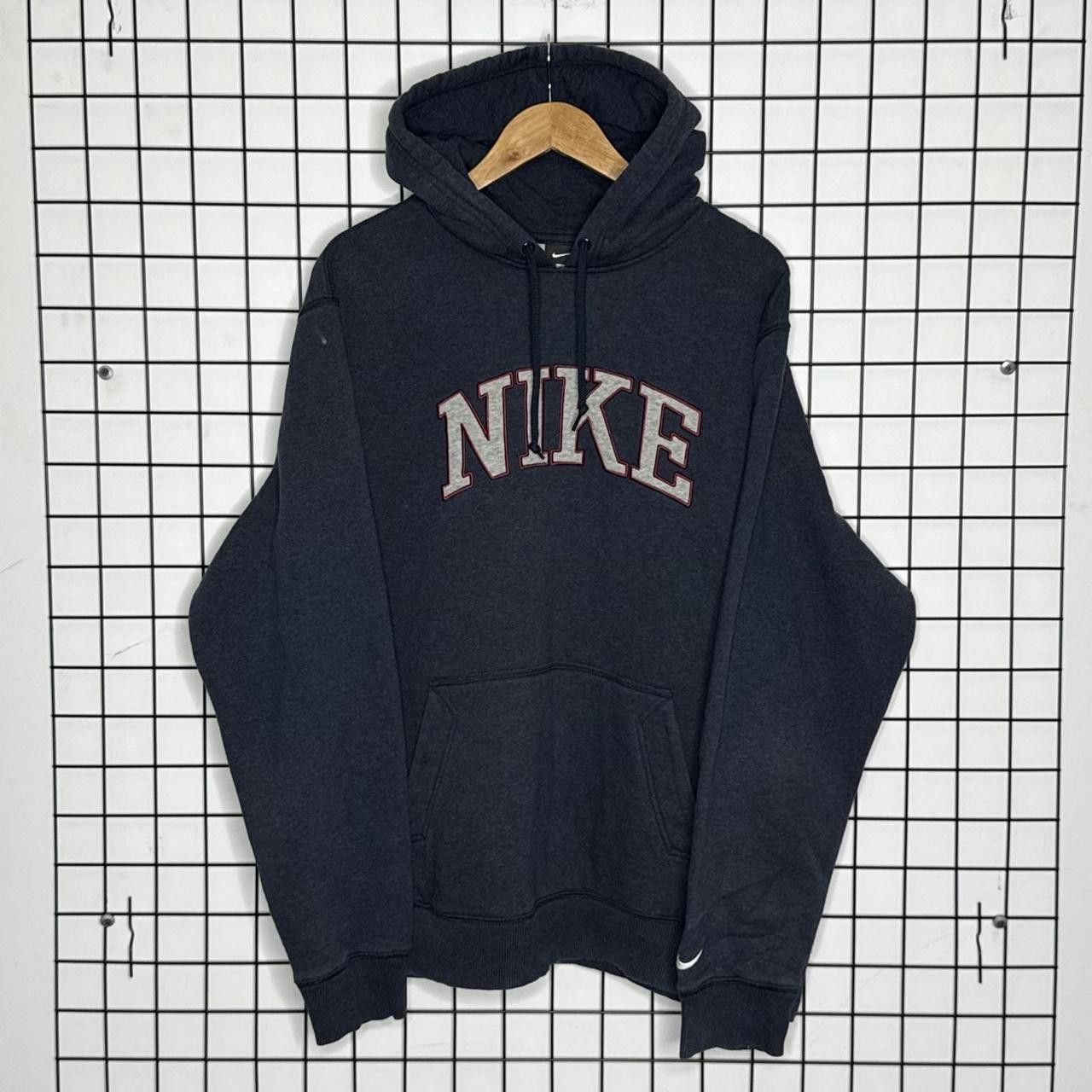 Nike Nike Vintage Spellout Hoodie Navy Vintage 90s Size US XXL / EU 58 / 5 - 1 Thumbnail