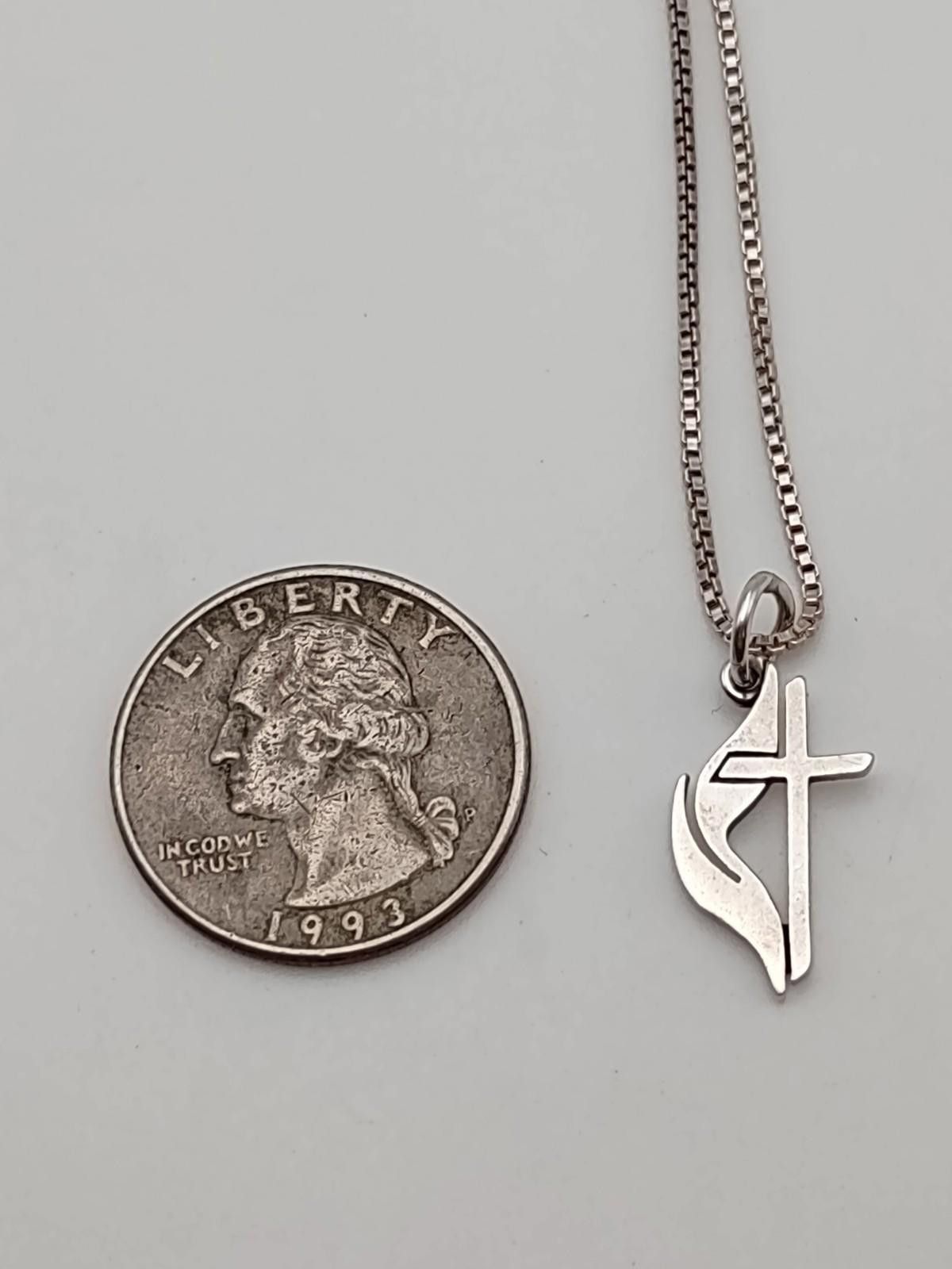Other James Avery Retired Sterling Cross Pendant 30” Chain Size ONE SIZE - 5 Thumbnail