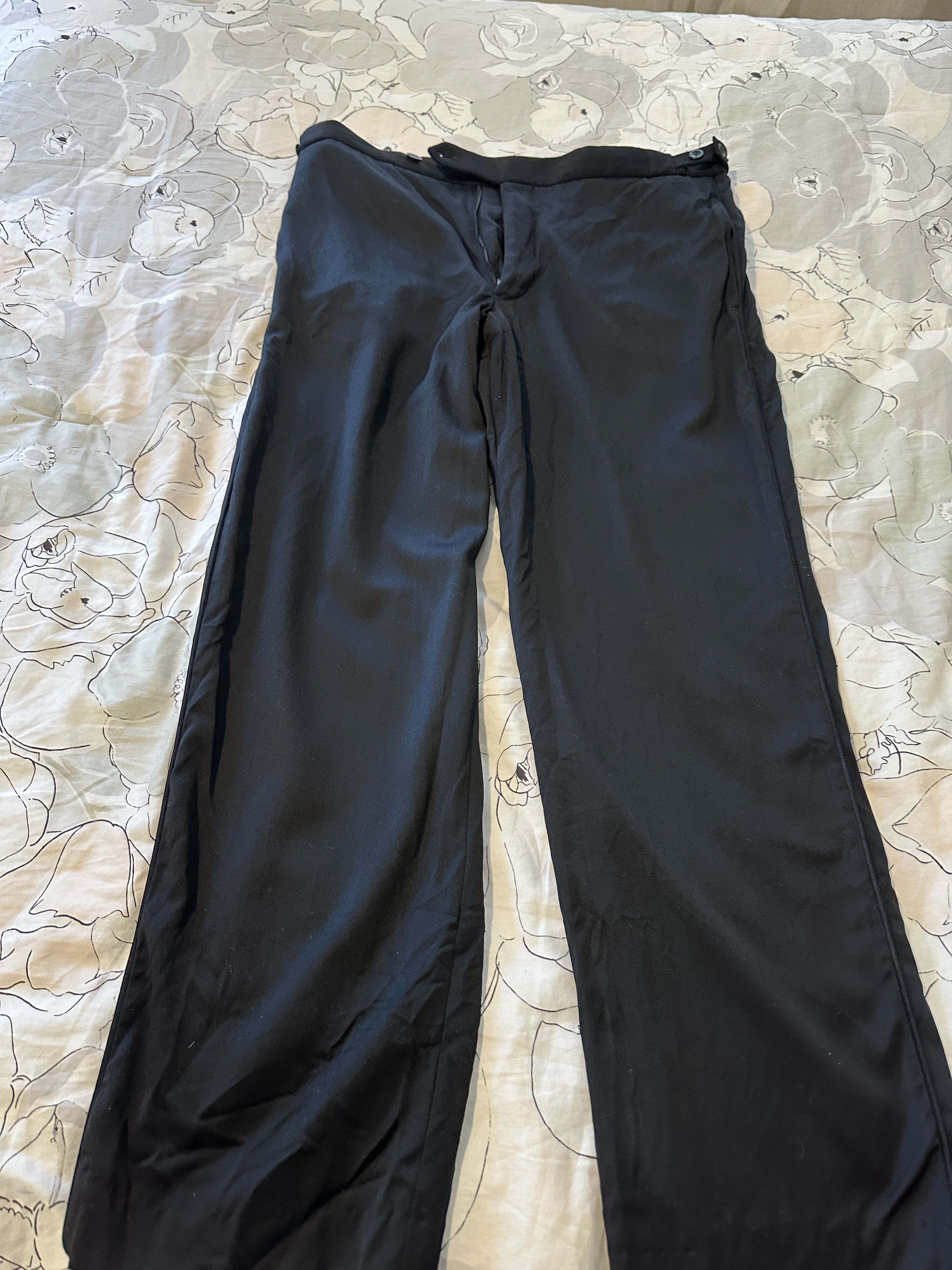 Armani Collezioni Armani Collezioni Men's Classic Fit Black Pants Size 38L Size US 38 / EU 54 - 1 Thumbnail