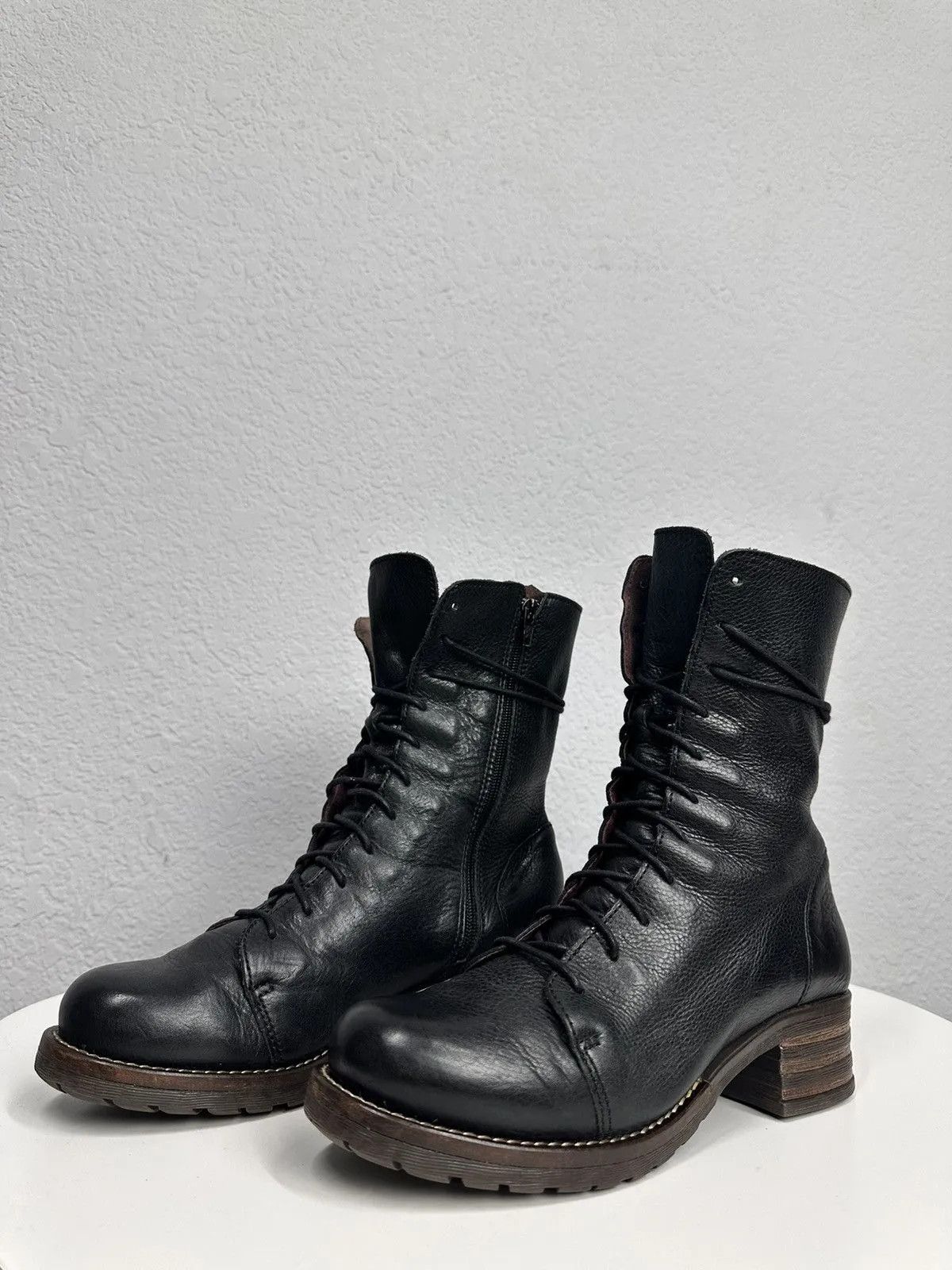 Vintage Vintage black boots lacing AS 98 moto Undercover style Size US 7 / EU 40 - 6 Thumbnail