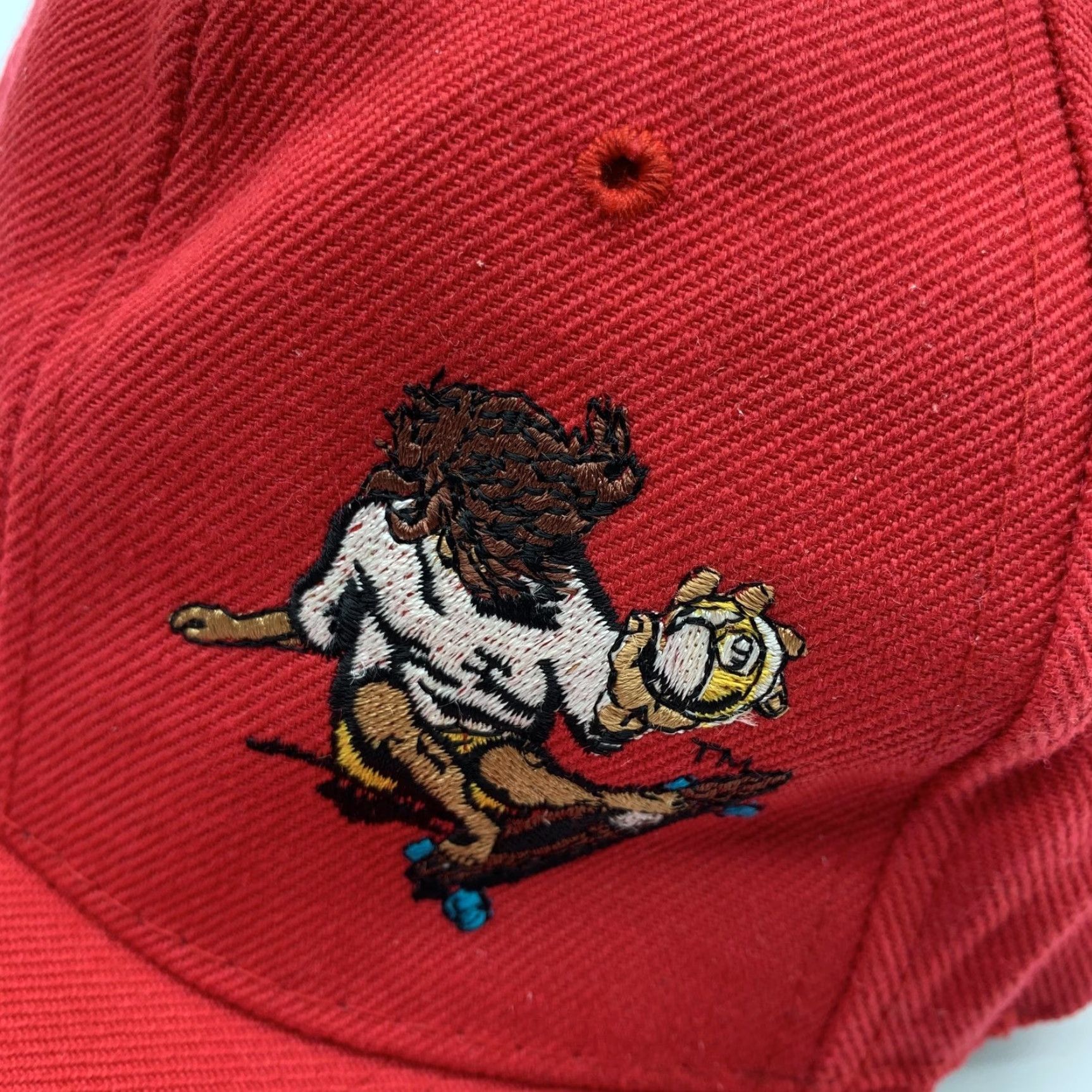Logo 7 Sector 9 Hat Snap Back Mens Red Twill One Size Embroidered Logo Skateboard Size ONE SIZE - 2 Thumbnail