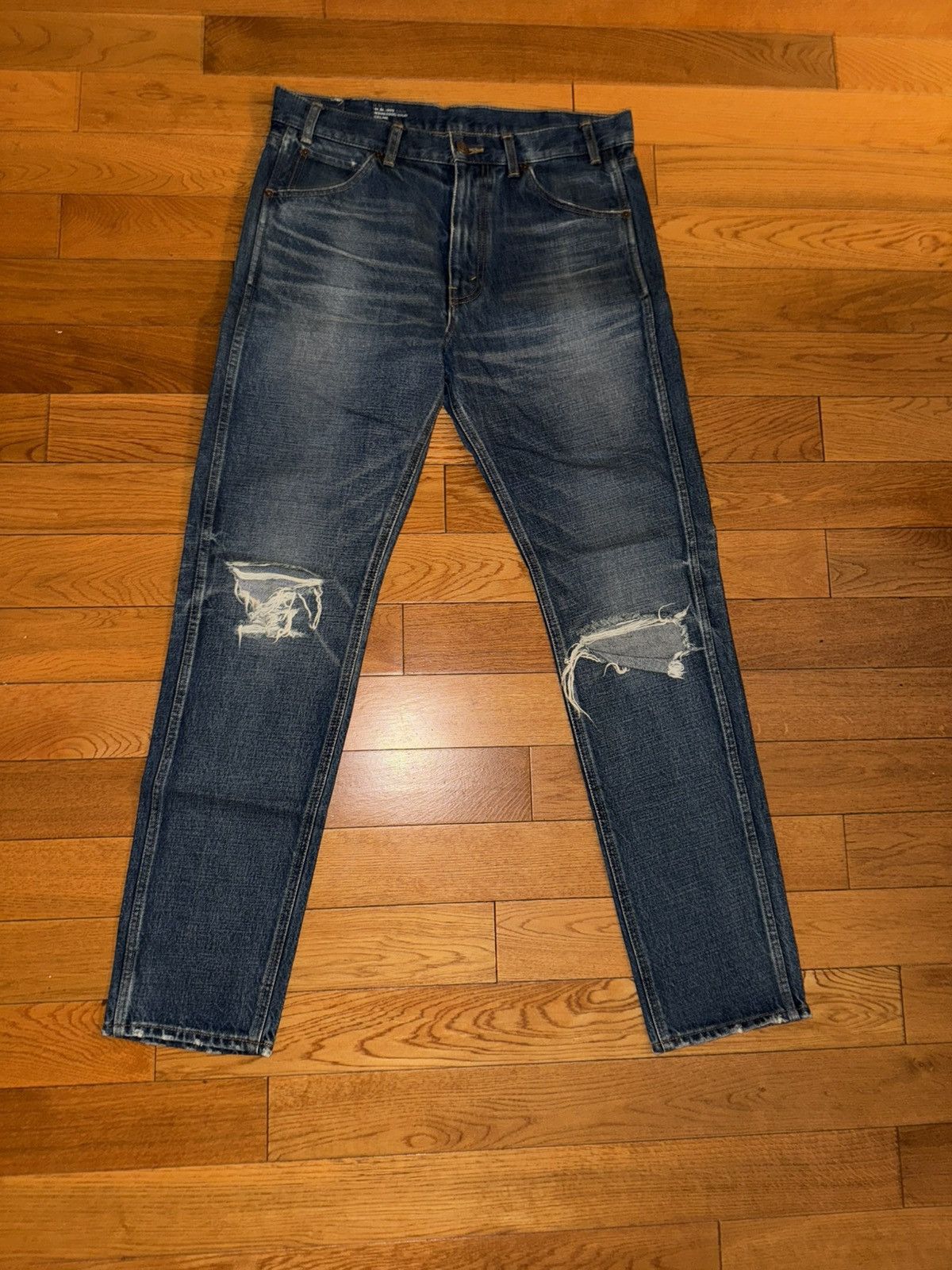 Celine CELINE Hedi Slimane M_SL_003 Blow Out Union Denim Size 33 Size US 33 - 2 Thumbnail