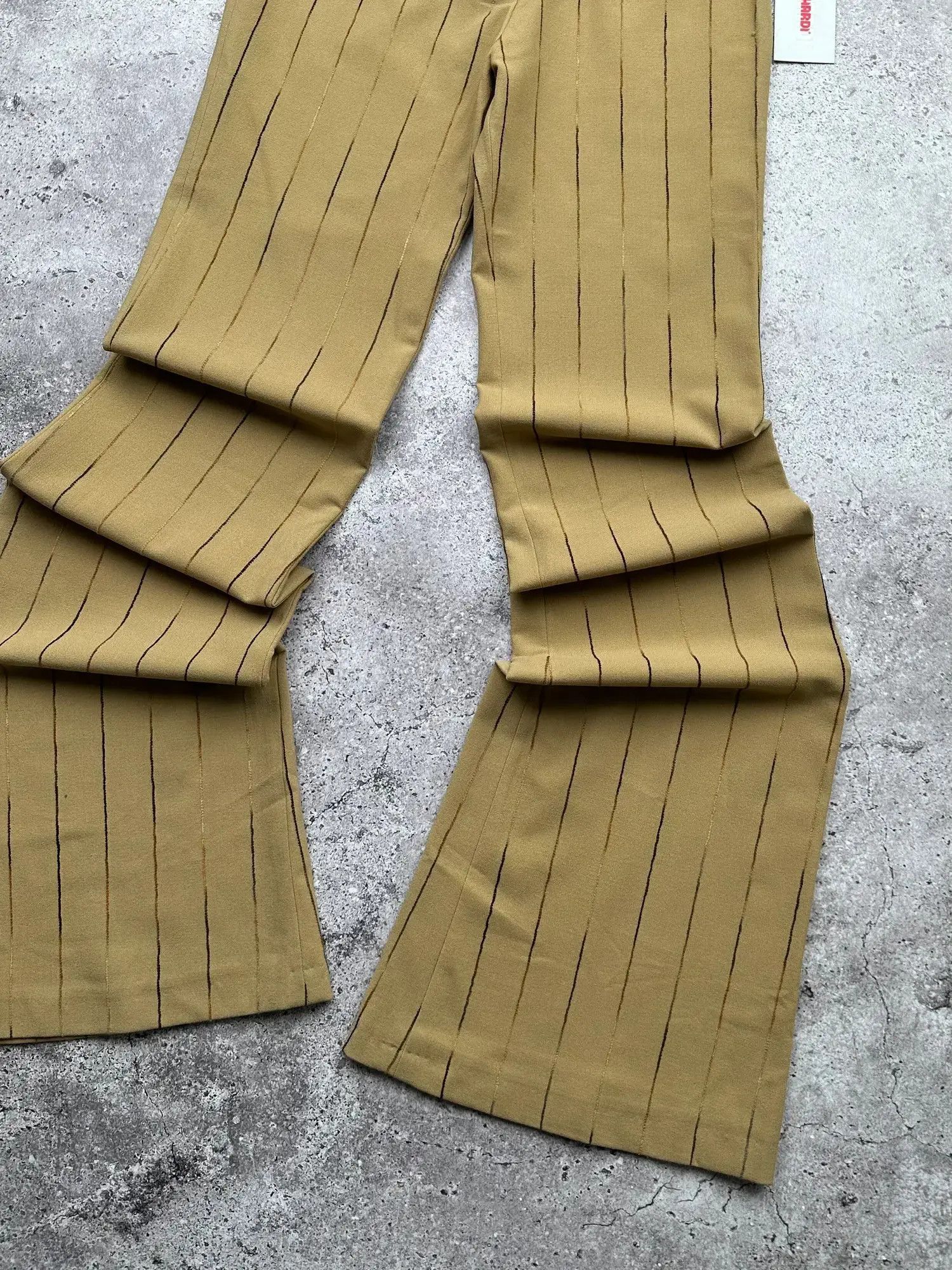 Japanese Brand Vintage Striped Flare Pants C19(V140) Size 25" / US 0 / IT 36 - 4 Thumbnail