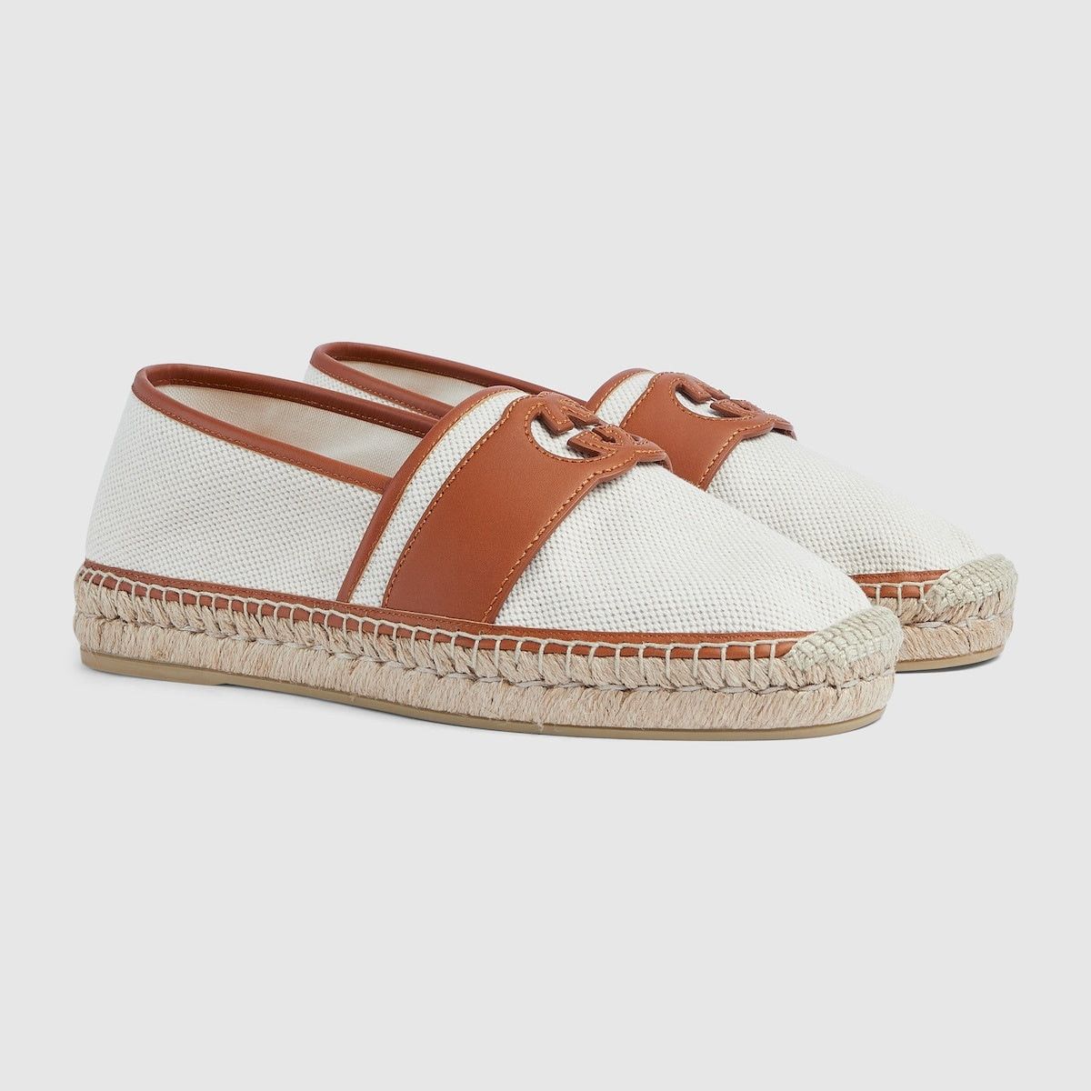 Gucci Gucci Interlocking G Canvas Espadrilles SIZE 7 Size ONE SIZE - 1 Thumbnail