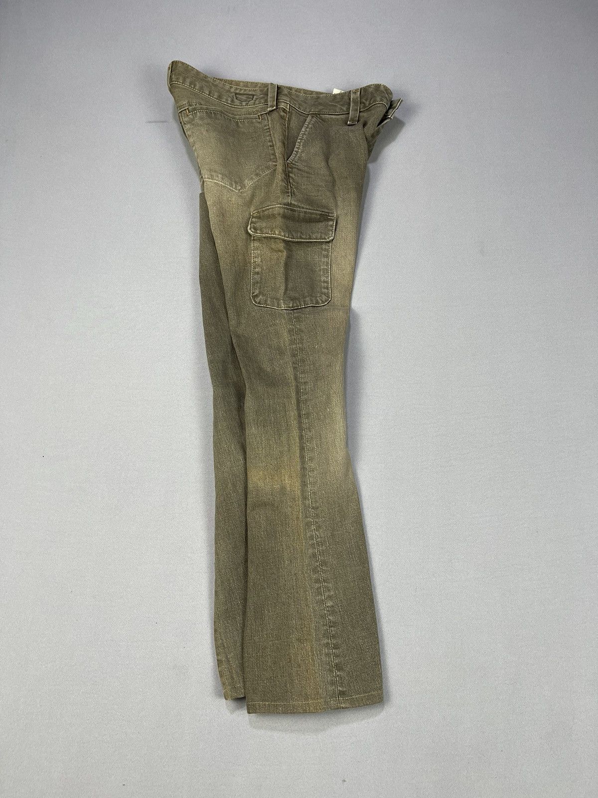 Vintage QUADRO PHENIA Flared Boot Cut Bush Pants Size 28" / US 6 / IT 42 - 6 Thumbnail