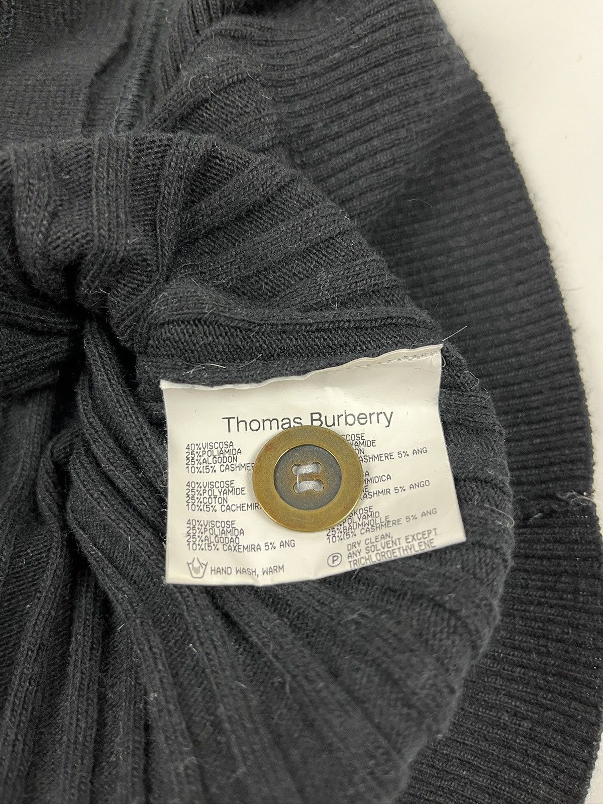 Burberry Vintage🔥Thomas Burberry Cardigan Size US XL / EU 56 / 4 - 6 Thumbnail